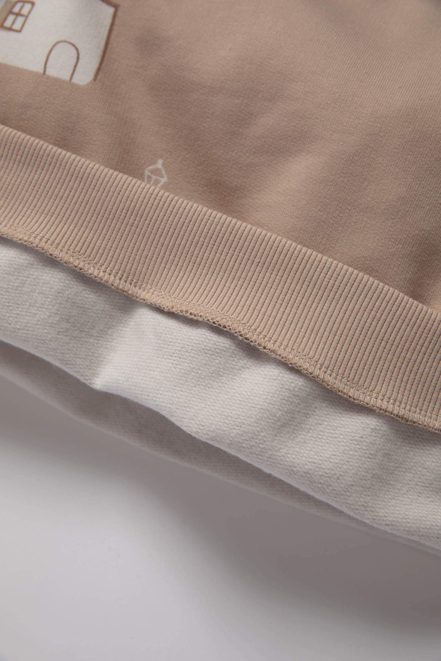 Erkek Bebek 2'li Takım Desenli Sweatshirt Beli Lastikli Eşofman Altı