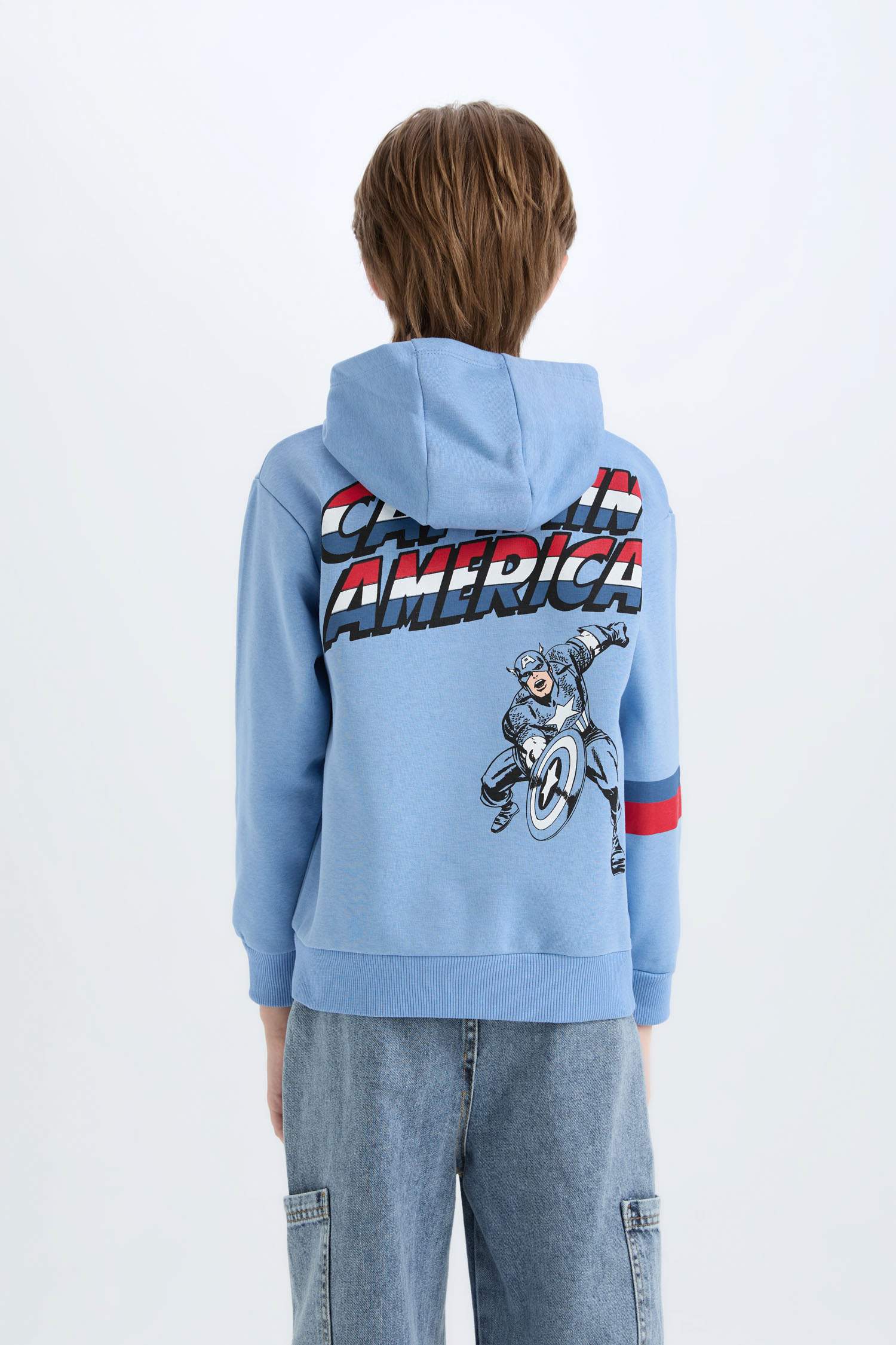 Erkek Çocuk Marvel Avengers Kapüşonlu Sweatshirt