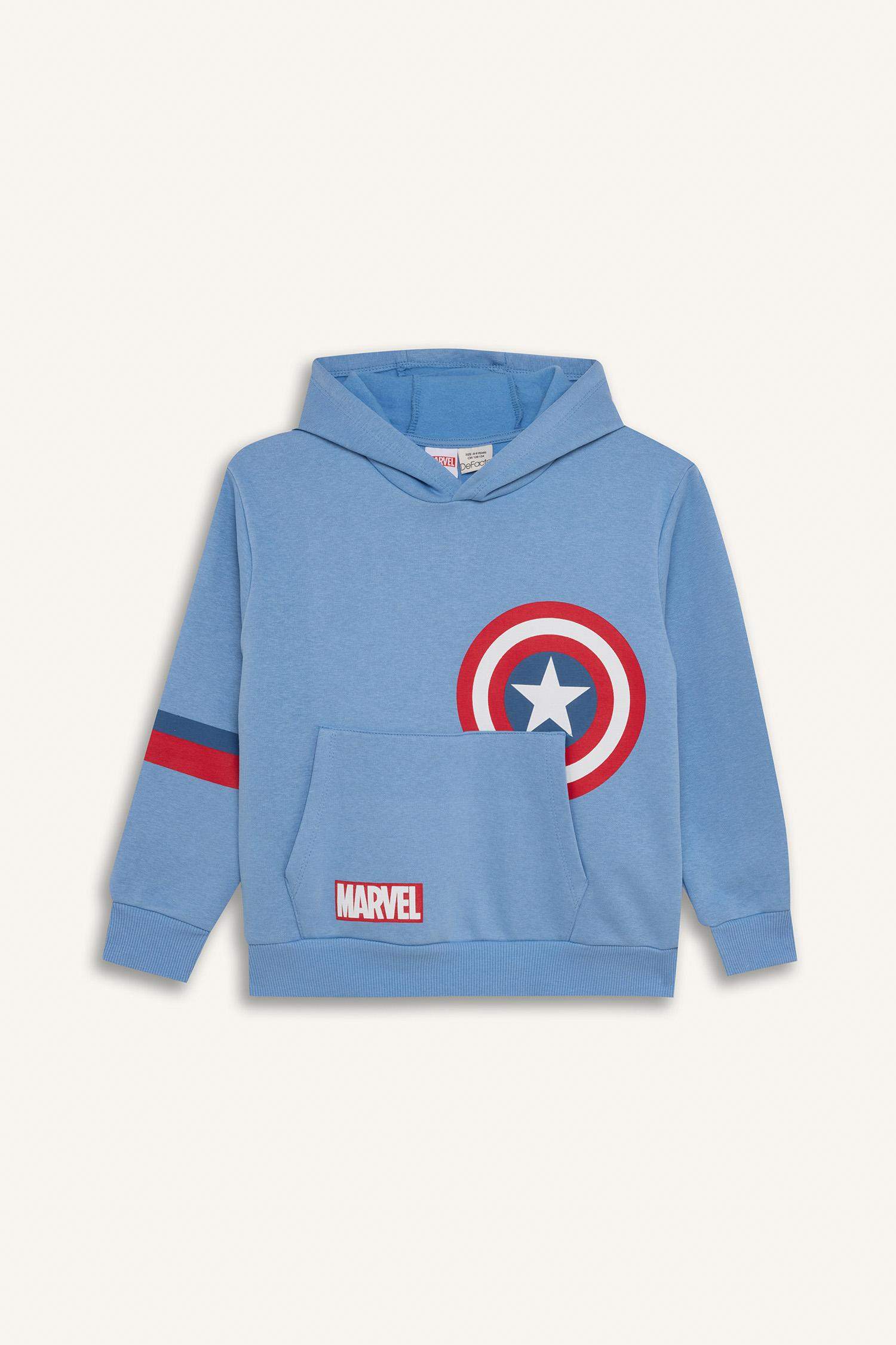 Erkek Çocuk Marvel Avengers Kapüşonlu Sweatshirt