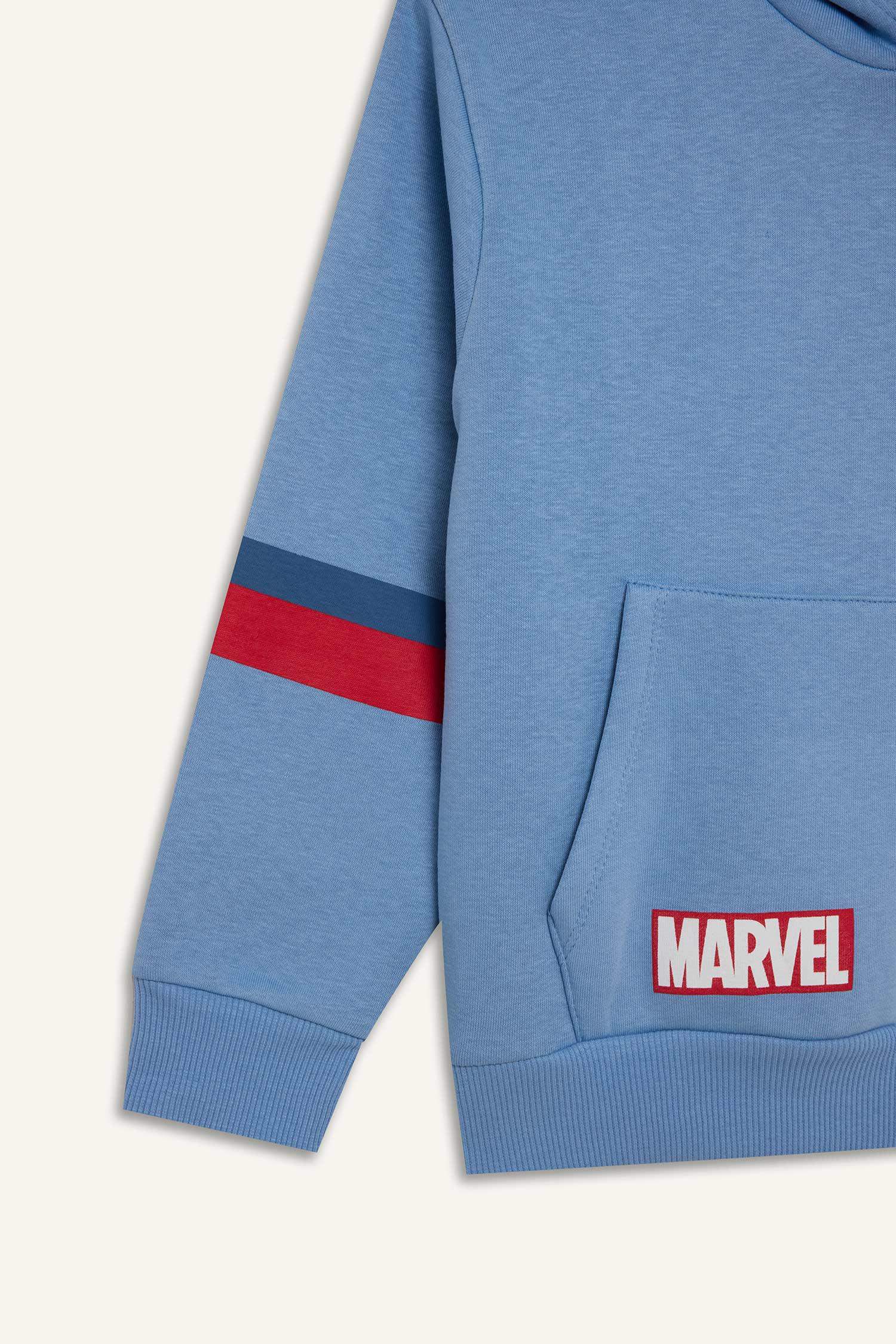 Erkek Çocuk Marvel Avengers Kapüşonlu Sweatshirt