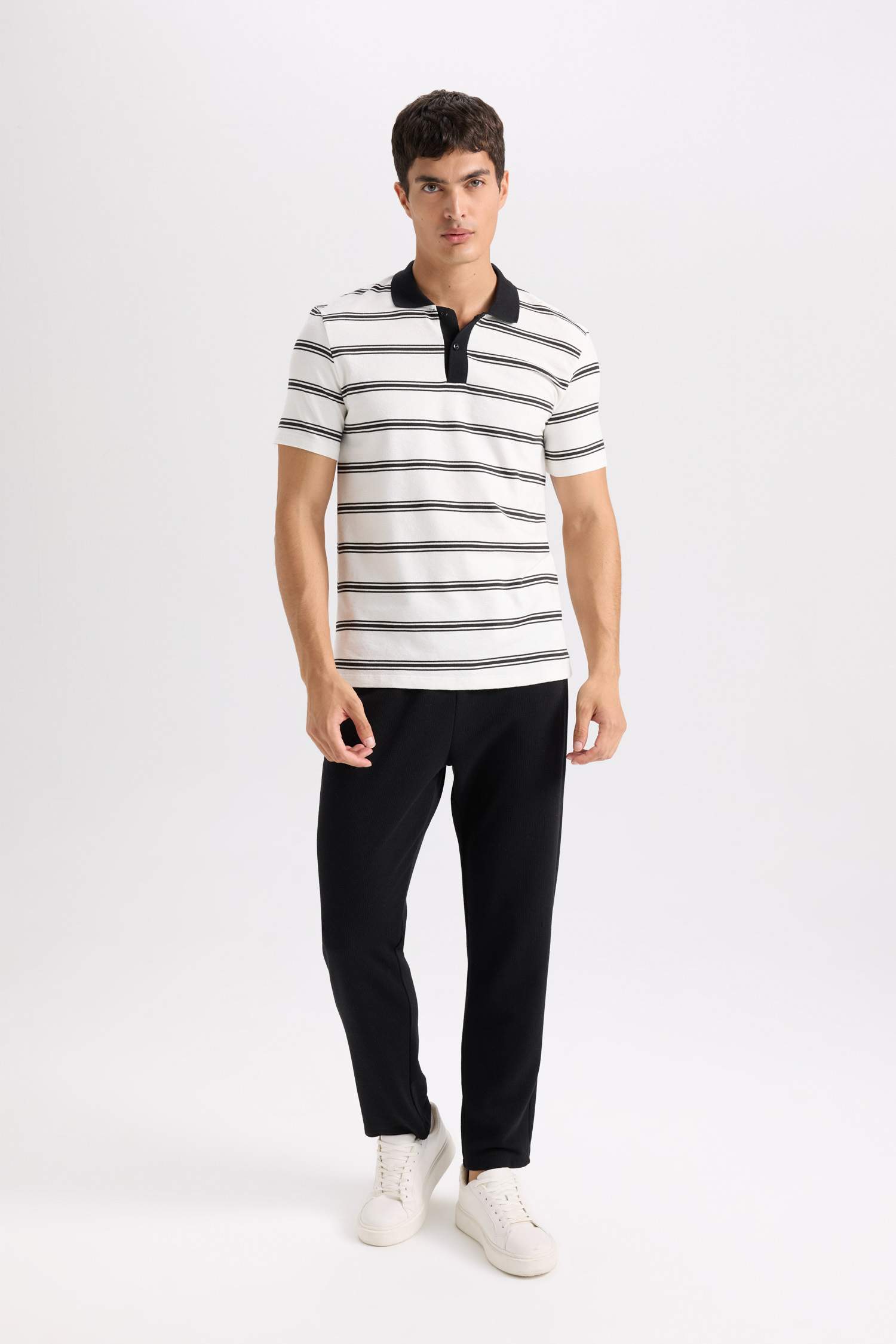 Slim Fit Polo Collar Polo T-Shirt