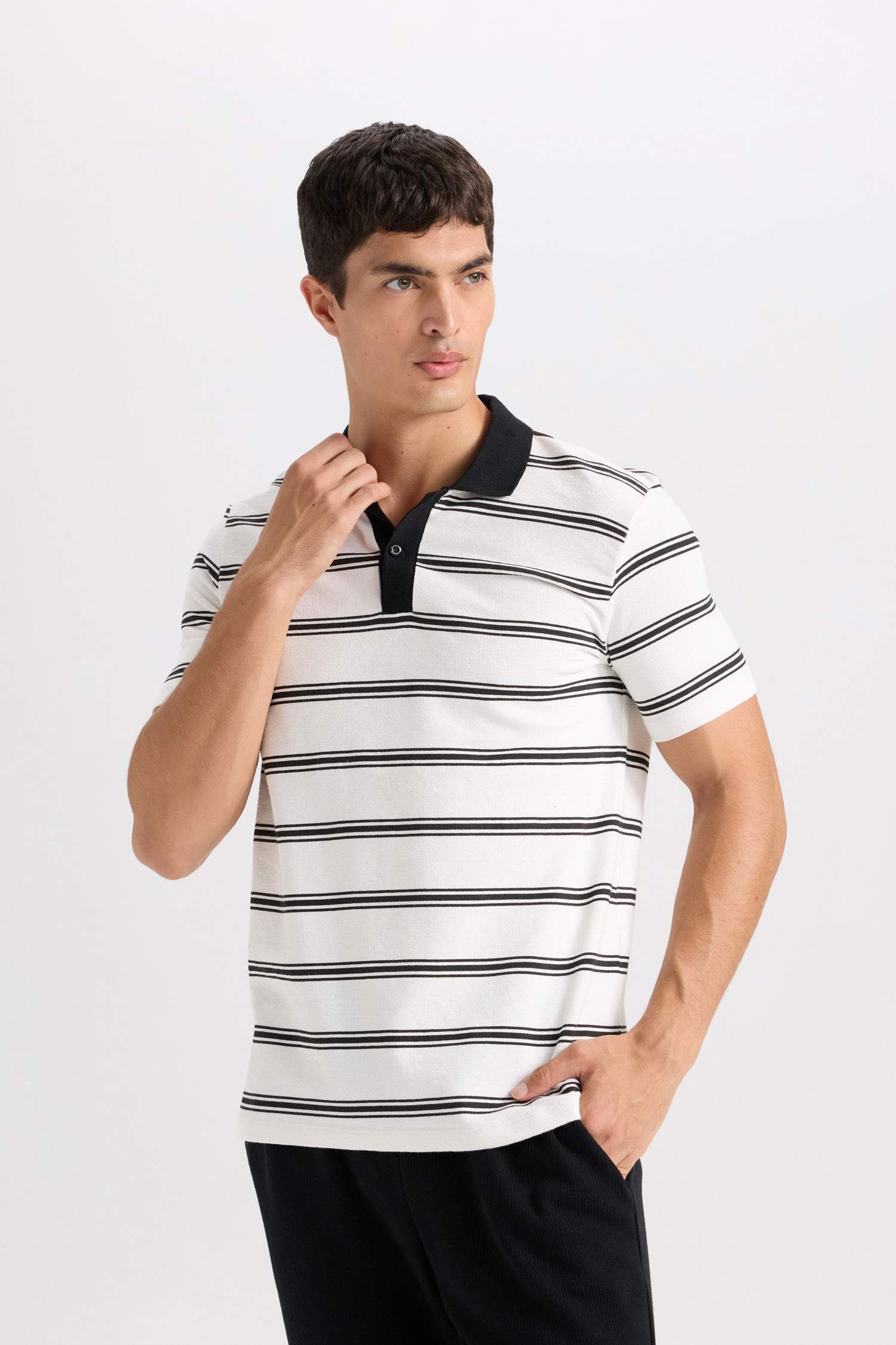 Slim Fit Polo Collar Polo T-Shirt