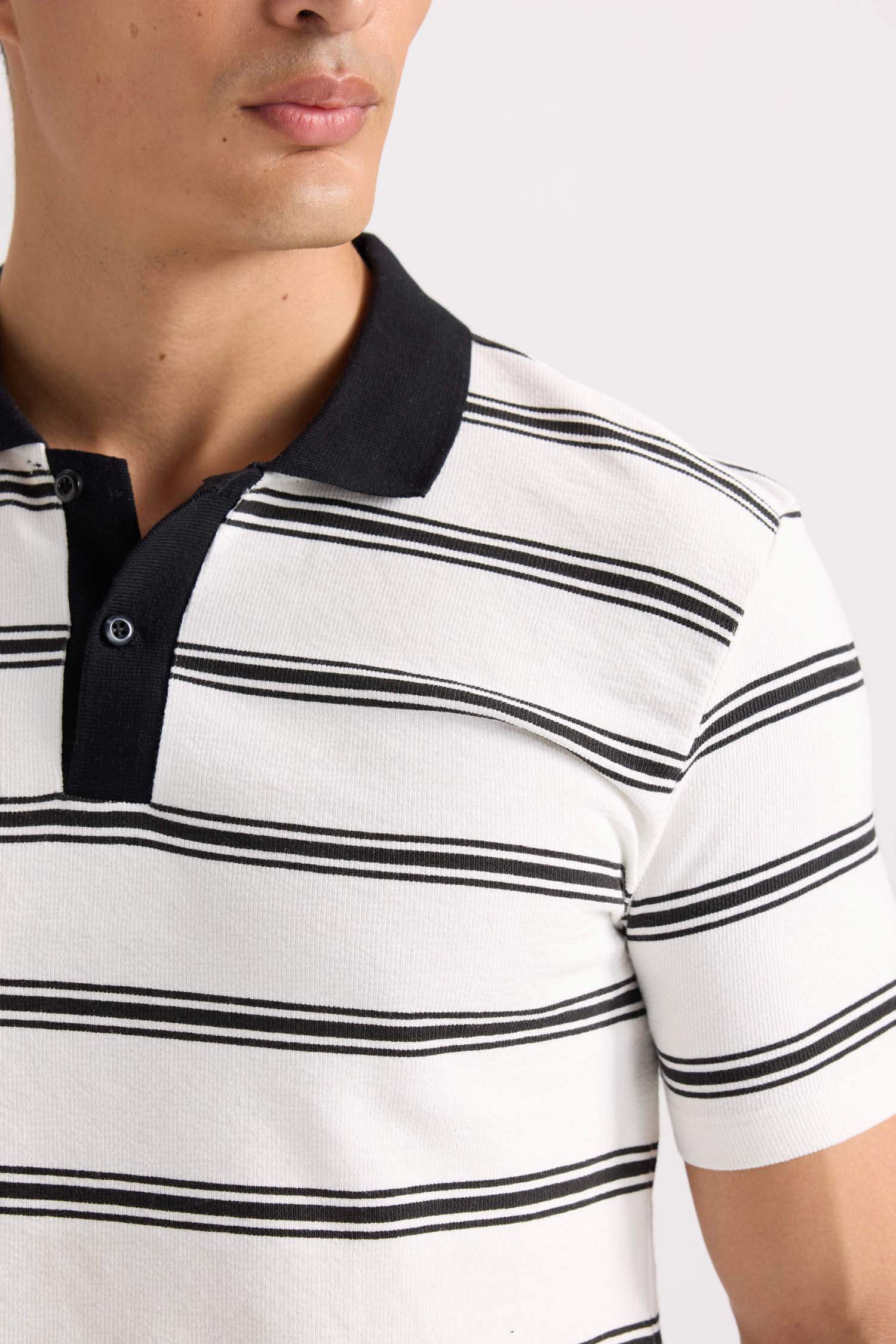 Slim Fit Polo Collar Polo T-Shirt