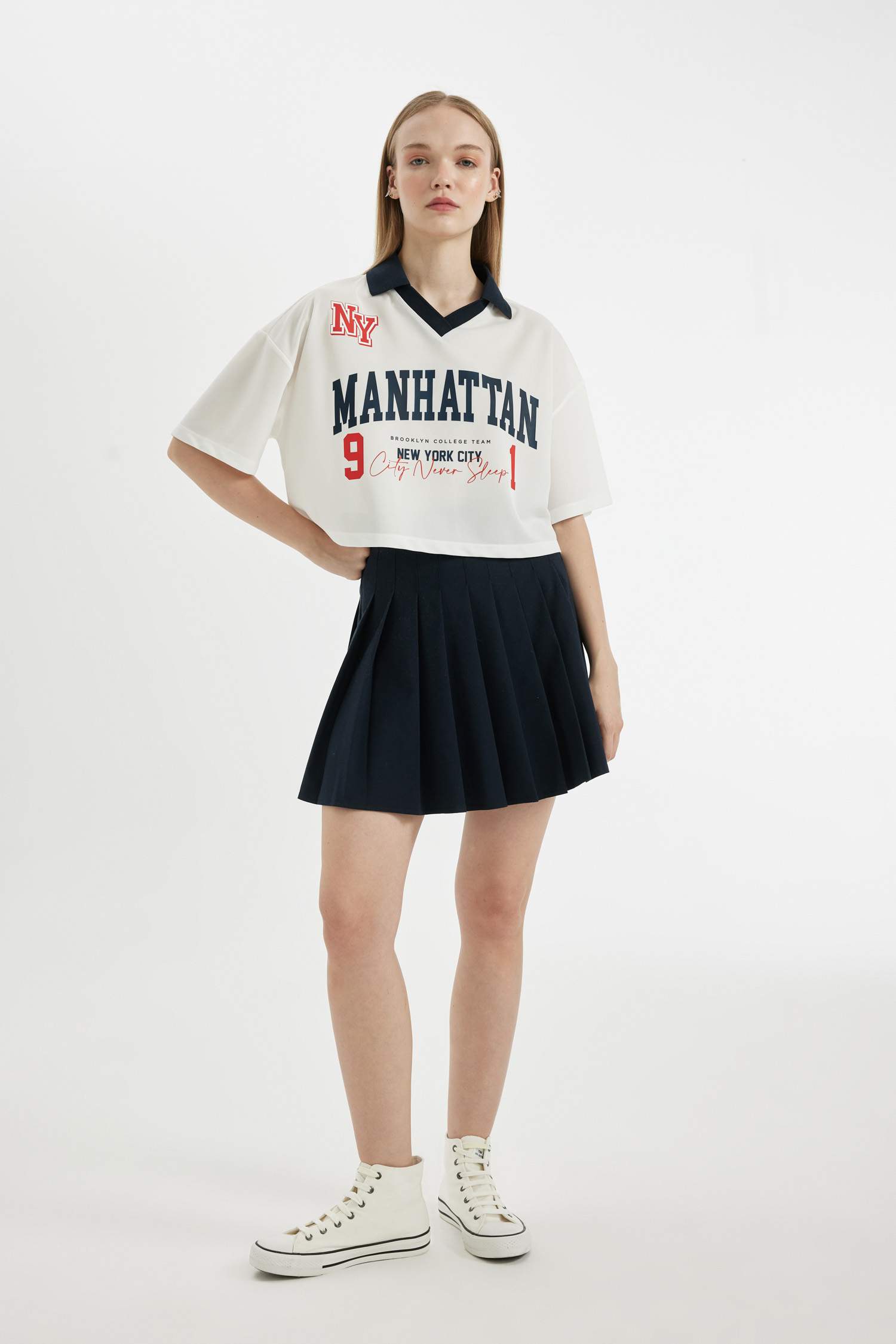 Oversize Fit Printed Short Sleeve T-Shirt