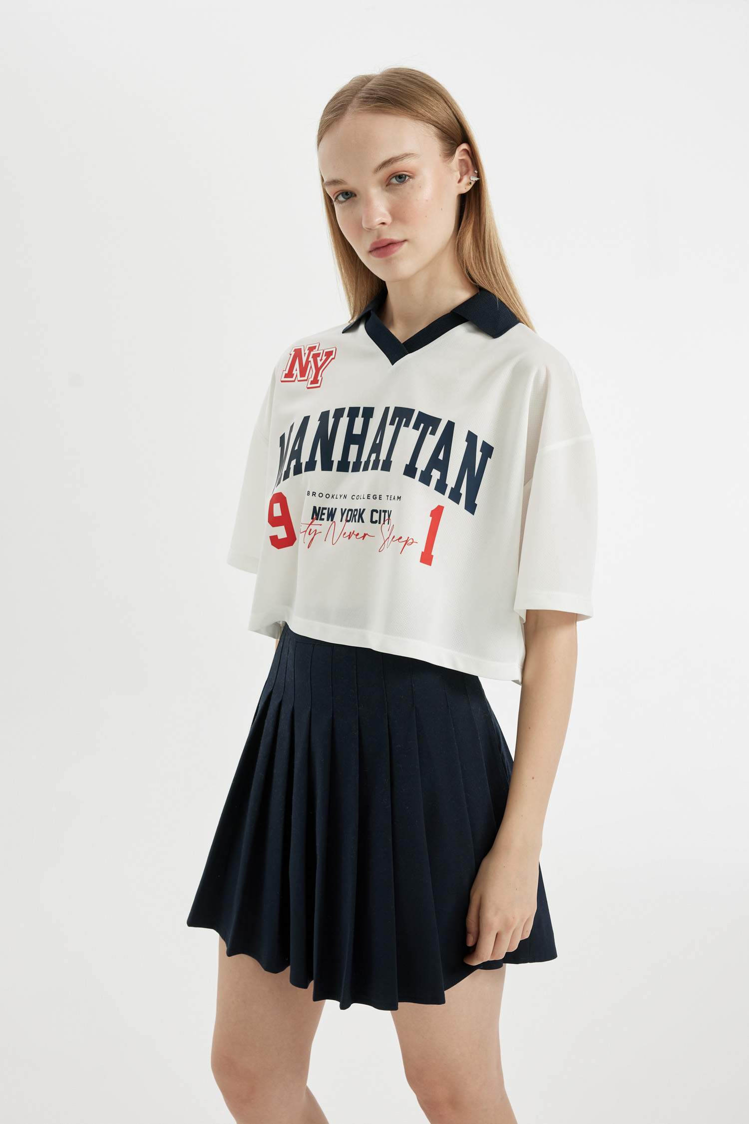 Oversize Fit Printed Short Sleeve T-Shirt