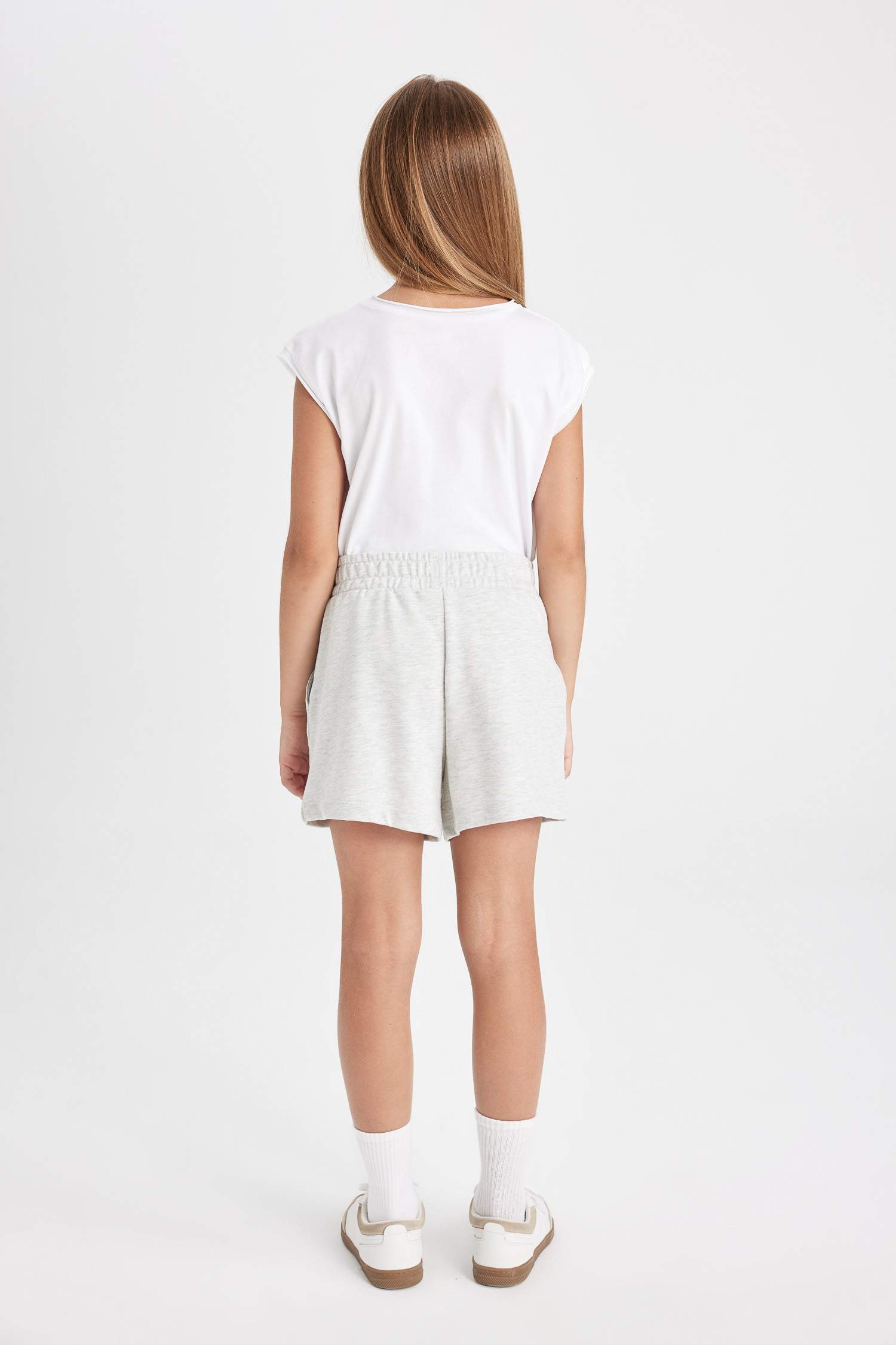 Girl Sweatshirt Fabric Shorts