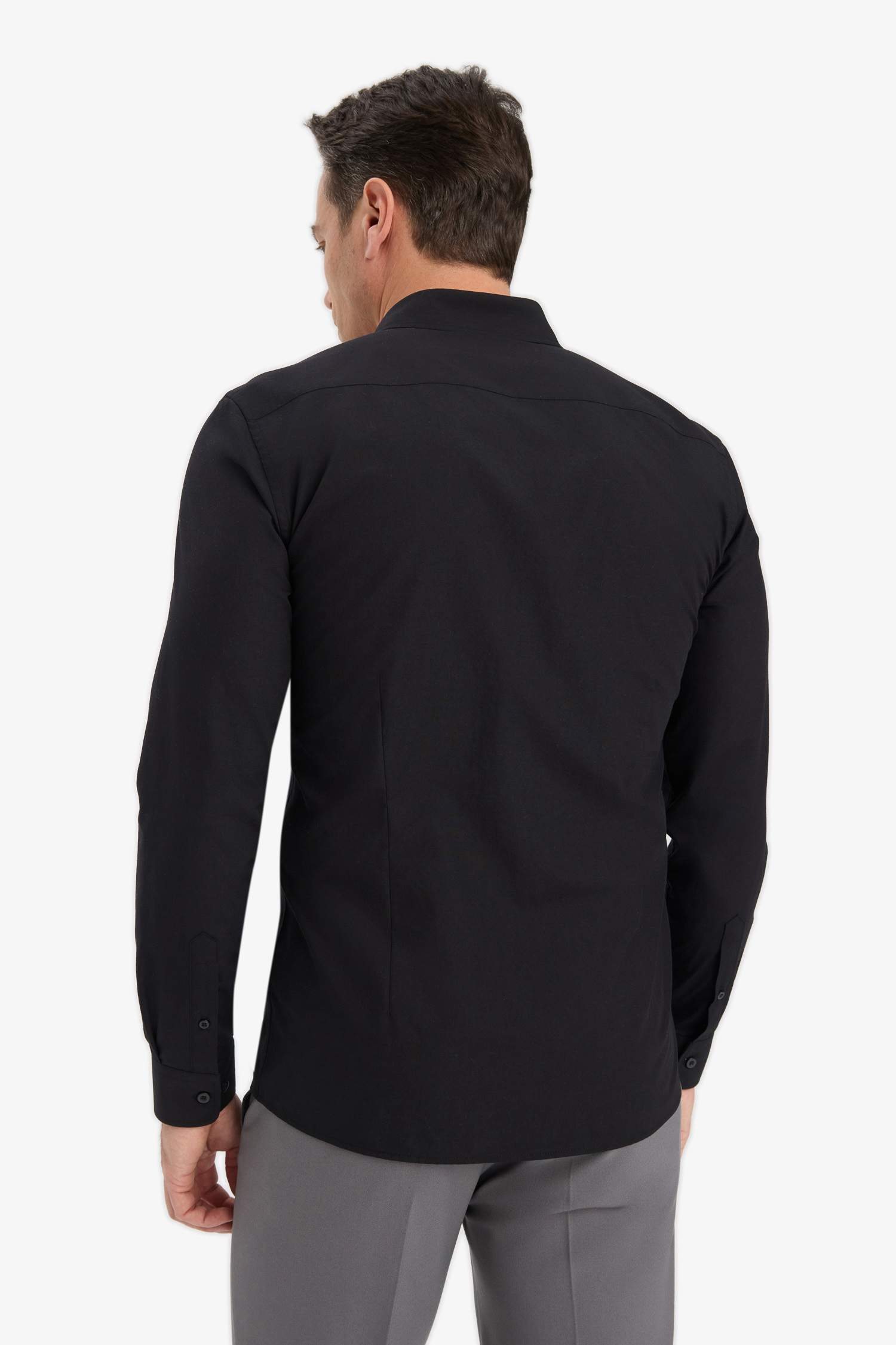 слим пішімі Ұзын жеңді көйлек