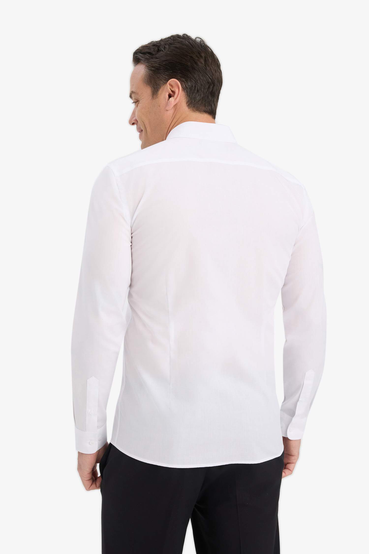 Слим фит узкого покроя рубашка поло с длинными рукавами