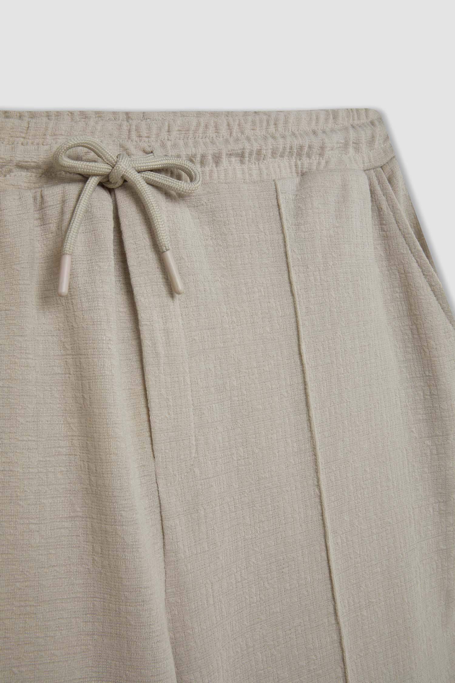 Relax Fit Combed Cotton Bermuda Shorts