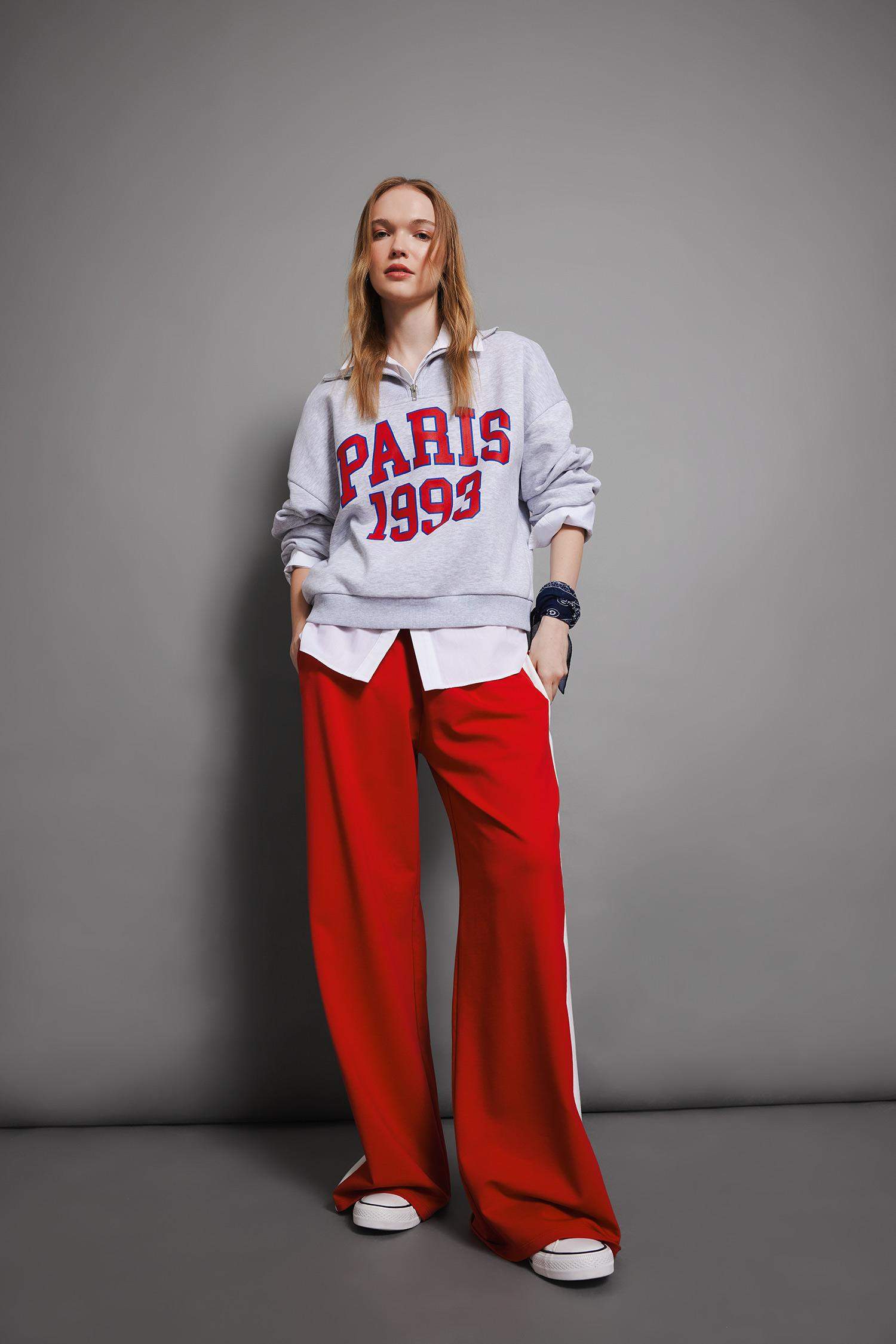 سويت شيرت اوفر سايز قماش سميك بياخة بسحاب