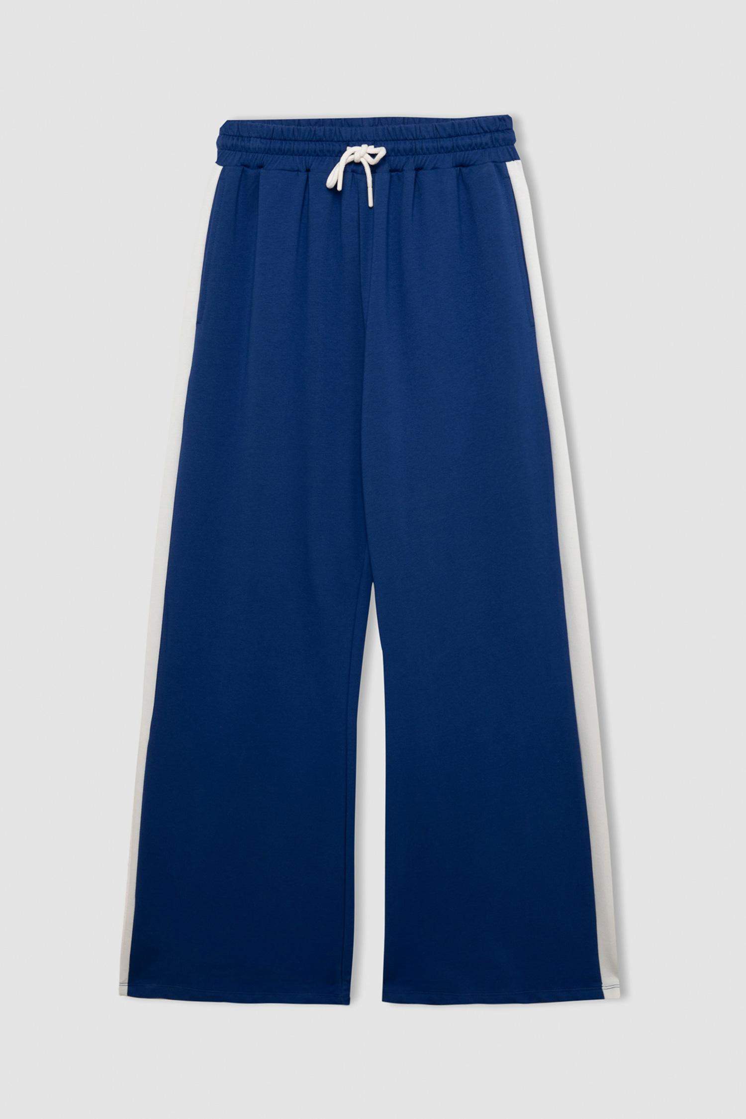 سروال سويت بانتس واسع برجل واسع وخصر مطاطي