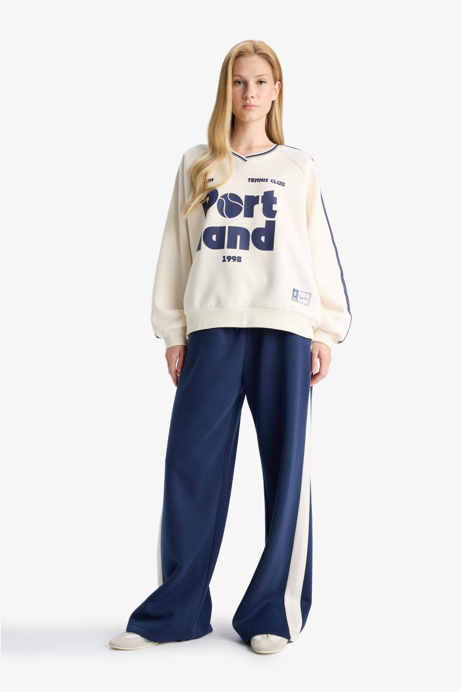 بنطرون وايد ليج برجل واسع