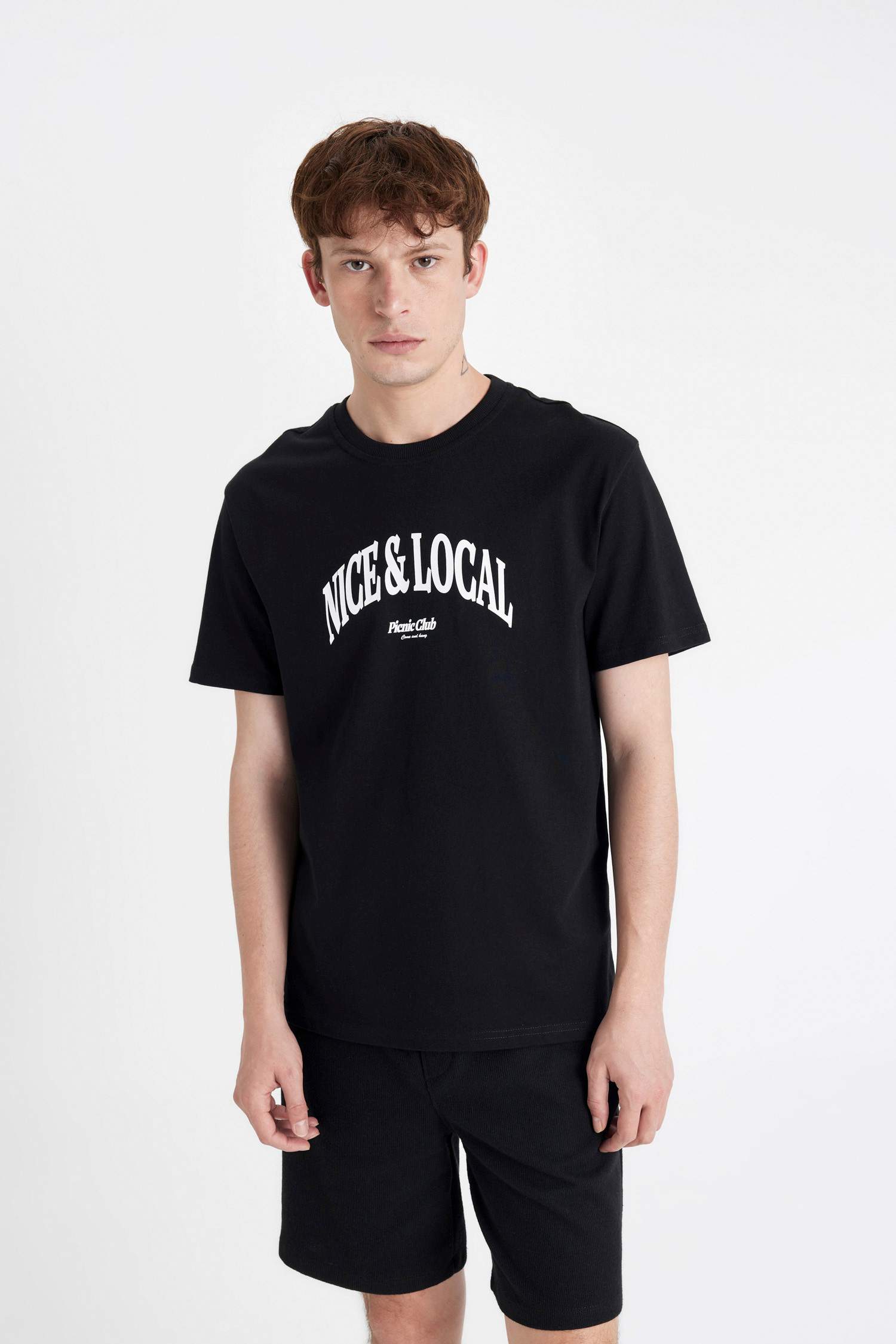 Regular Fit Crew Neck Printed T-Shirt