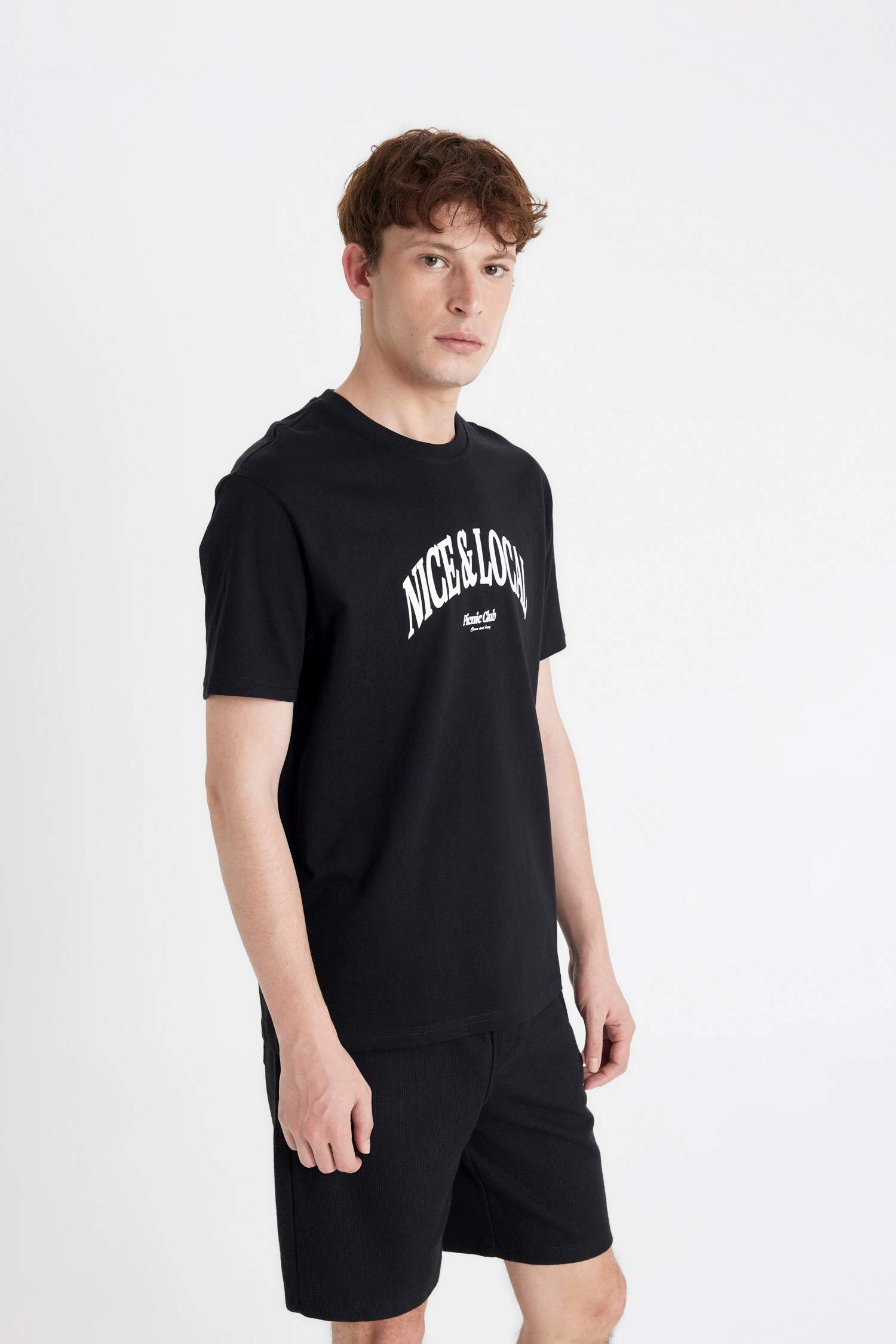 Regular Fit Crew Neck Printed T-Shirt