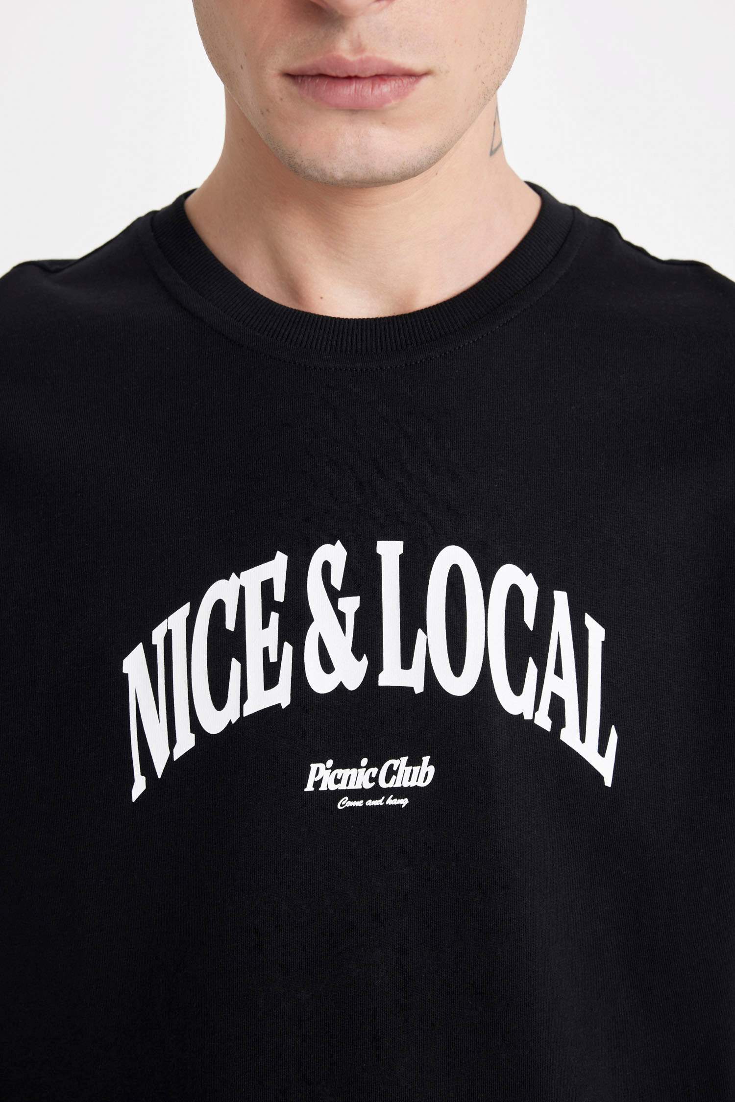 Regular Fit Crew Neck Printed T-Shirt