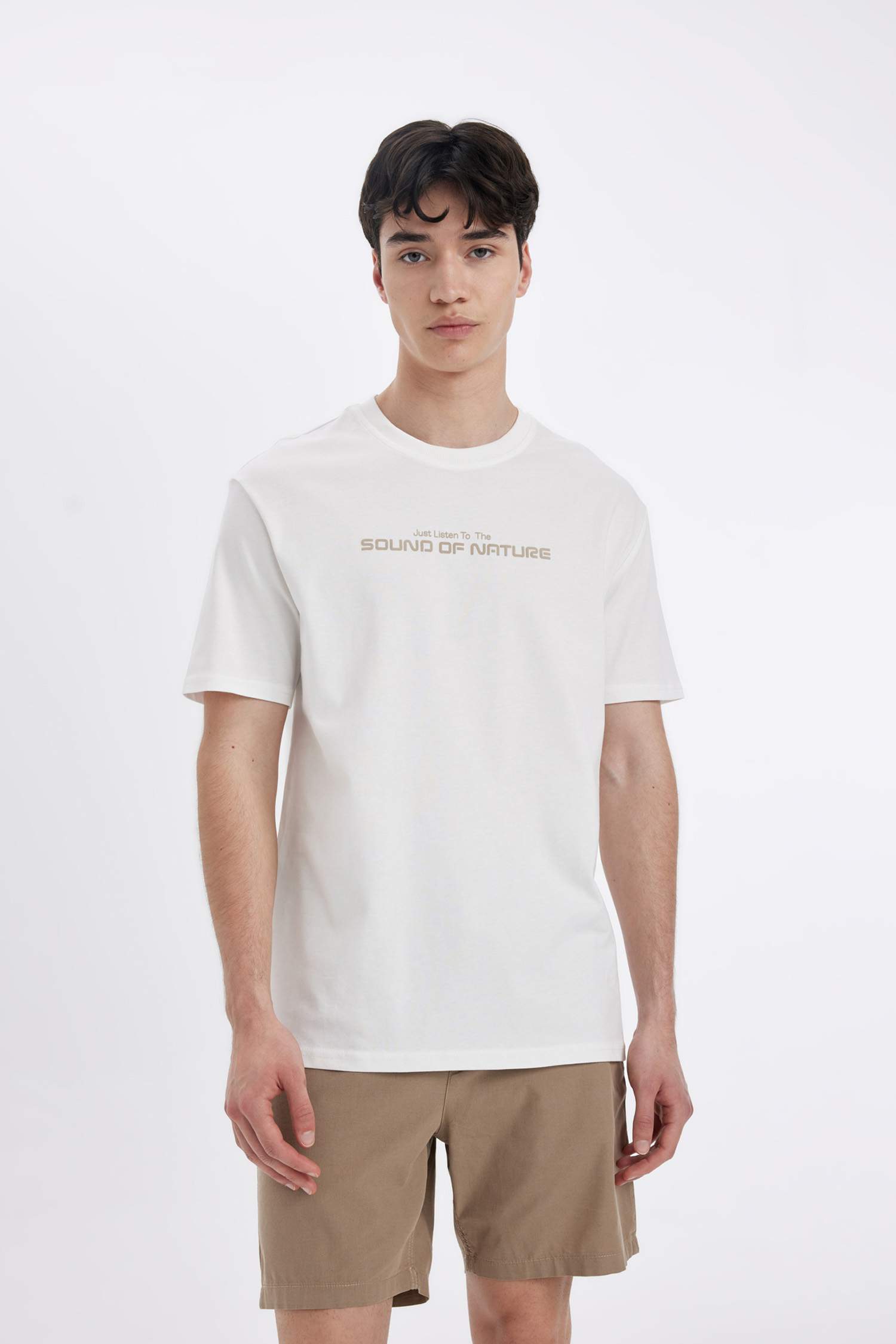 Regular Fit Crew Neck Printed T-Shirt