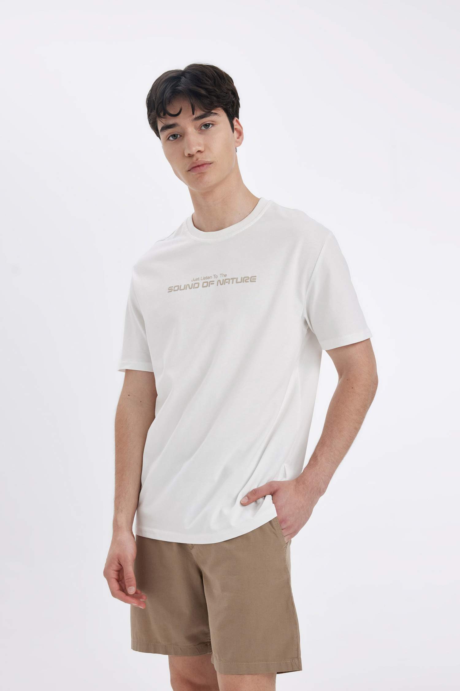 Regular Fit Crew Neck Printed T-Shirt