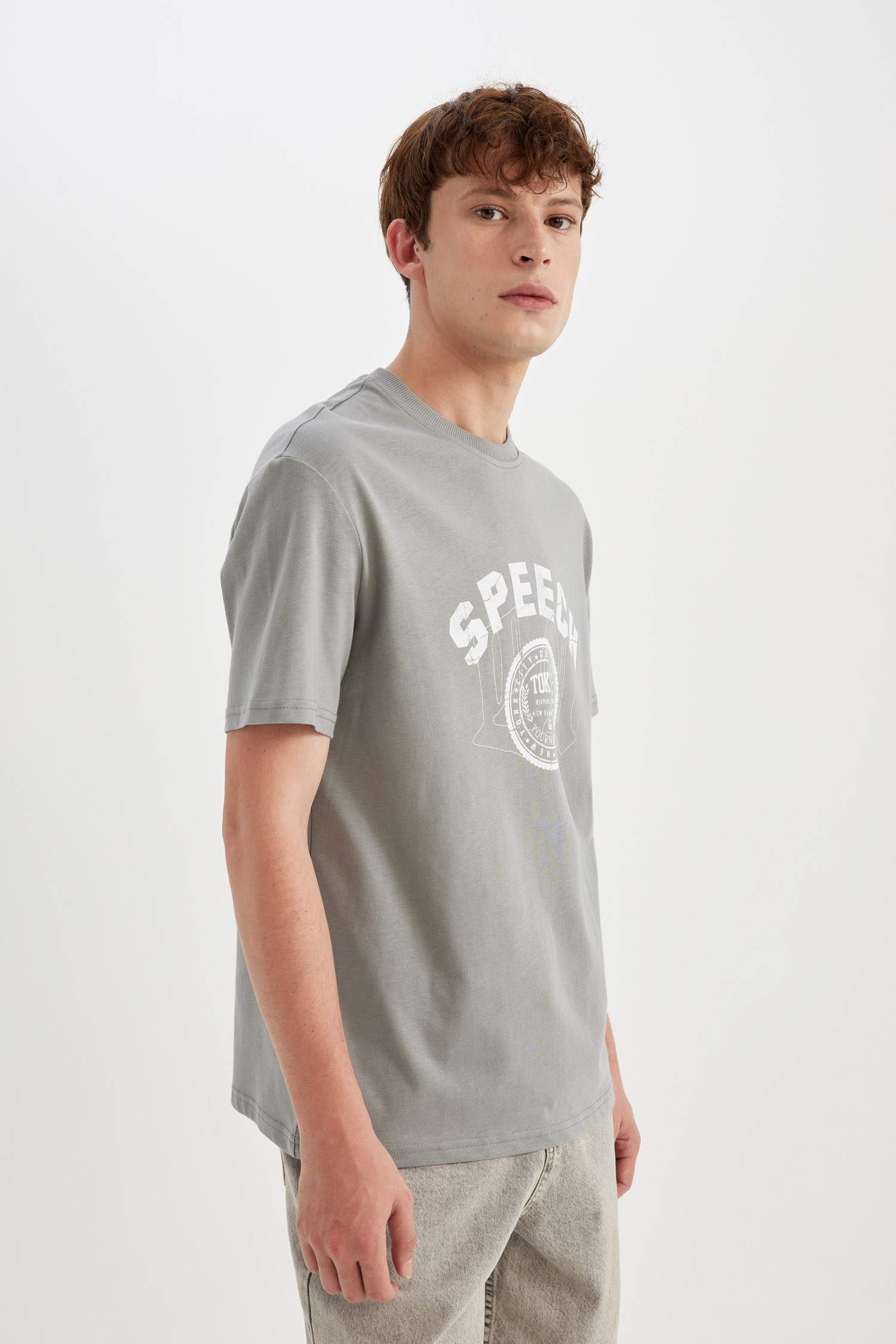 Regular Fit Crew Neck Short Sleeve T-Shirt