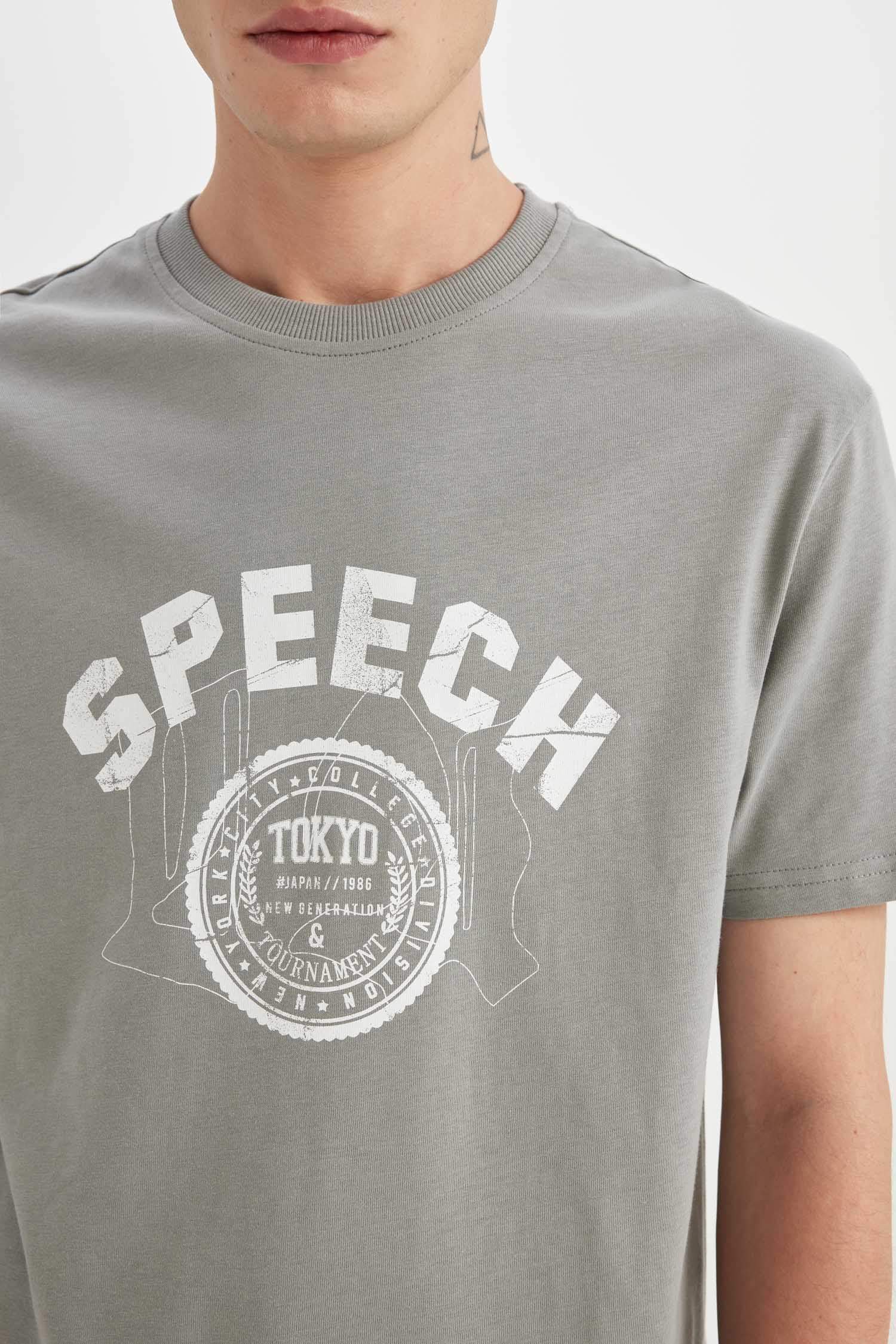 Regular Fit Crew Neck Short Sleeve T-Shirt