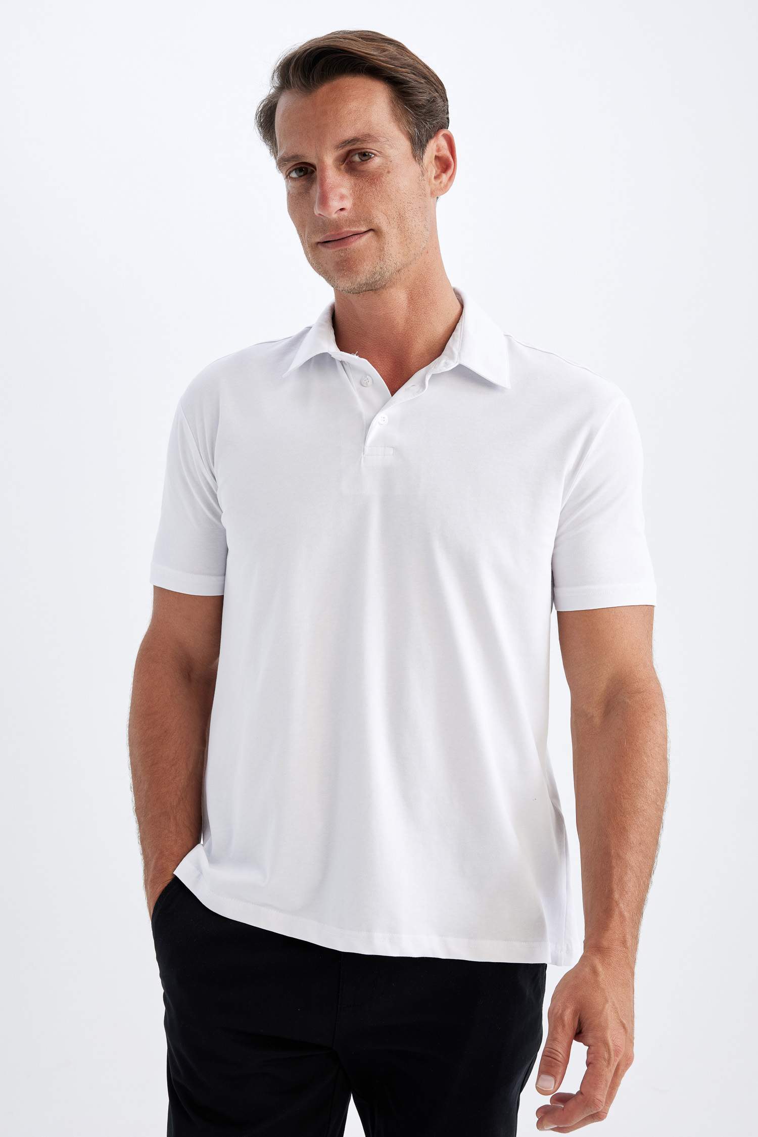 New Regular Fit Short Sleeve Polo T-Shirt