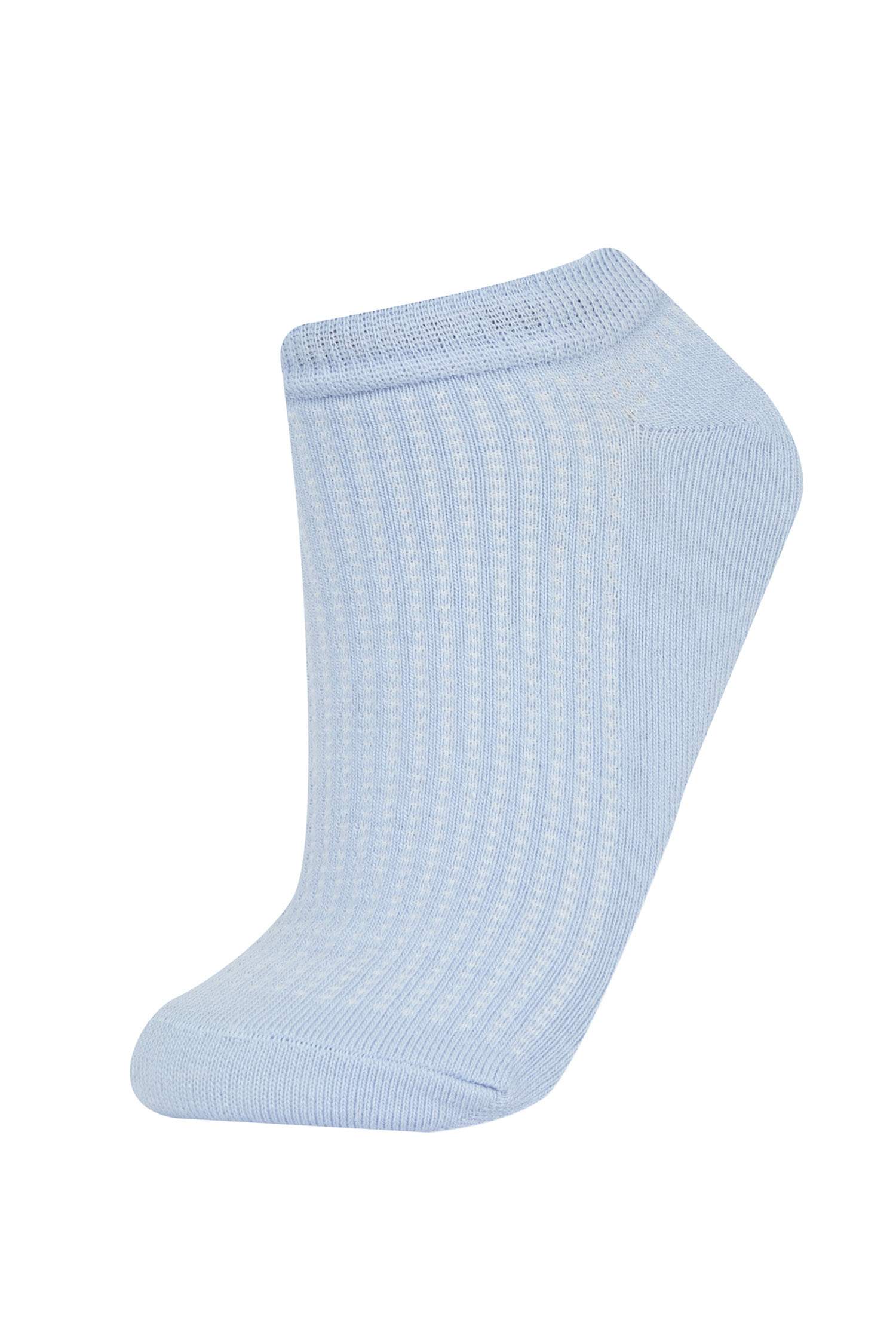 Woman 5 Piece Cotton Booties Socks