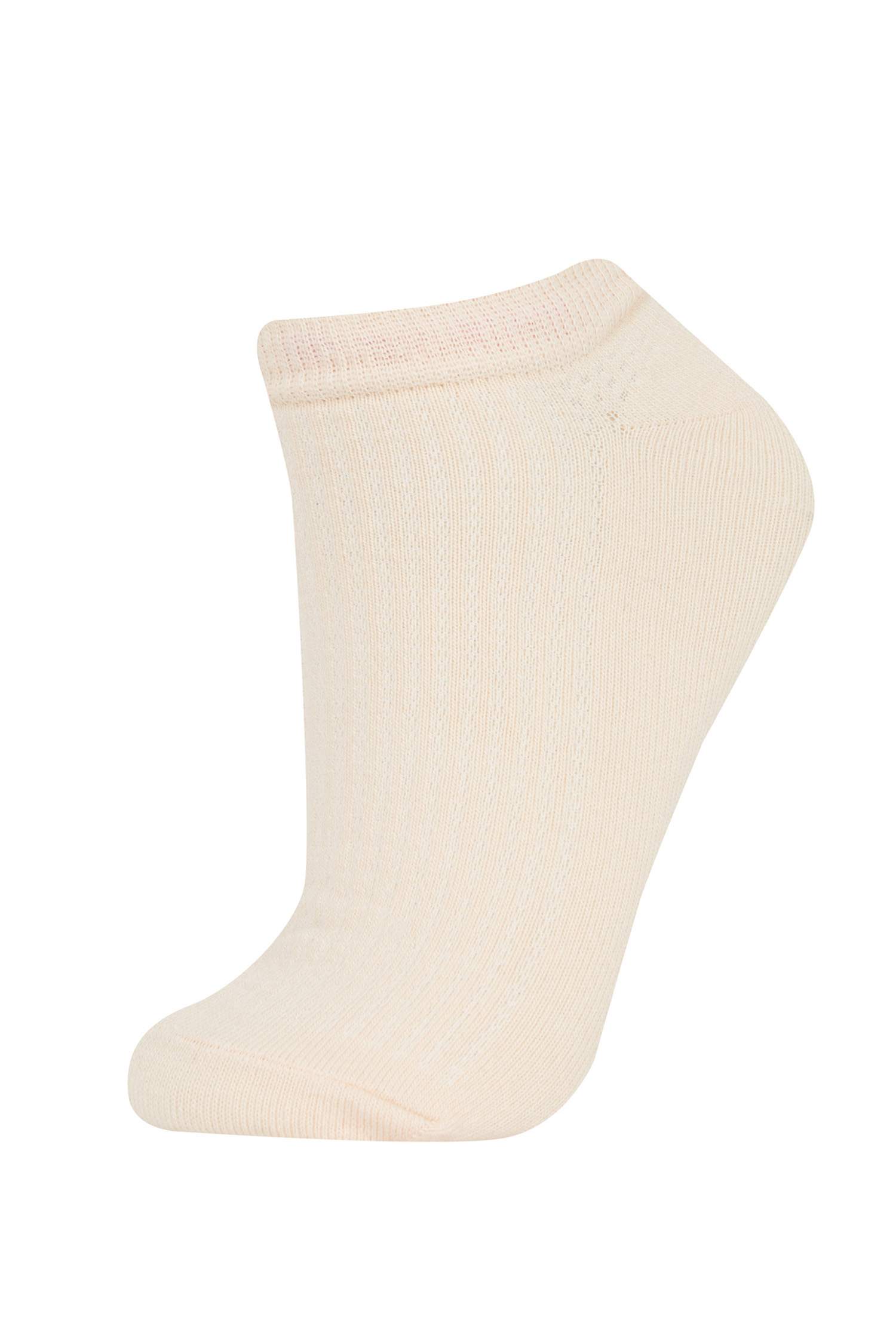 Woman 5 Piece Cotton Booties Socks