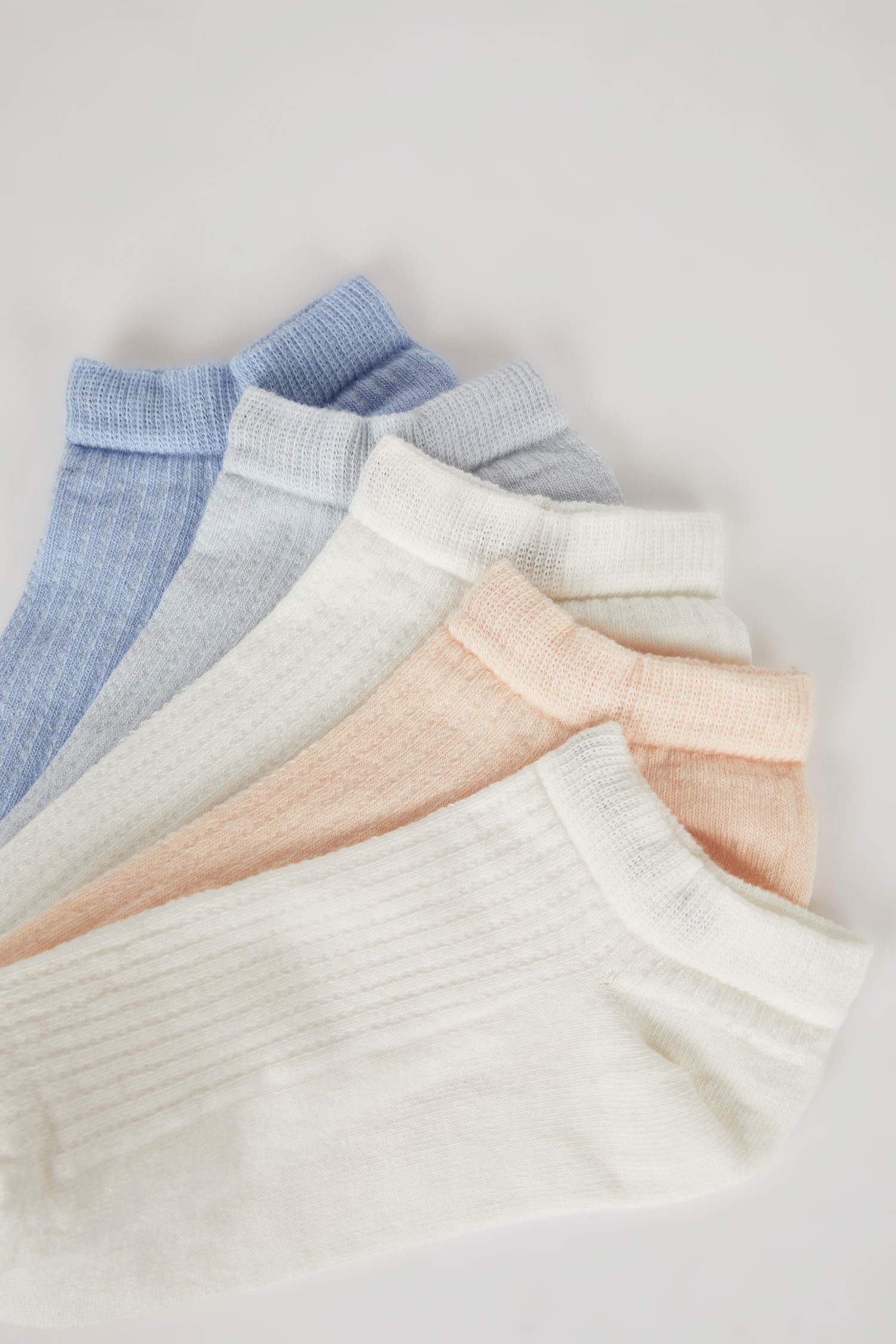 Woman 5 Piece Cotton Booties Socks