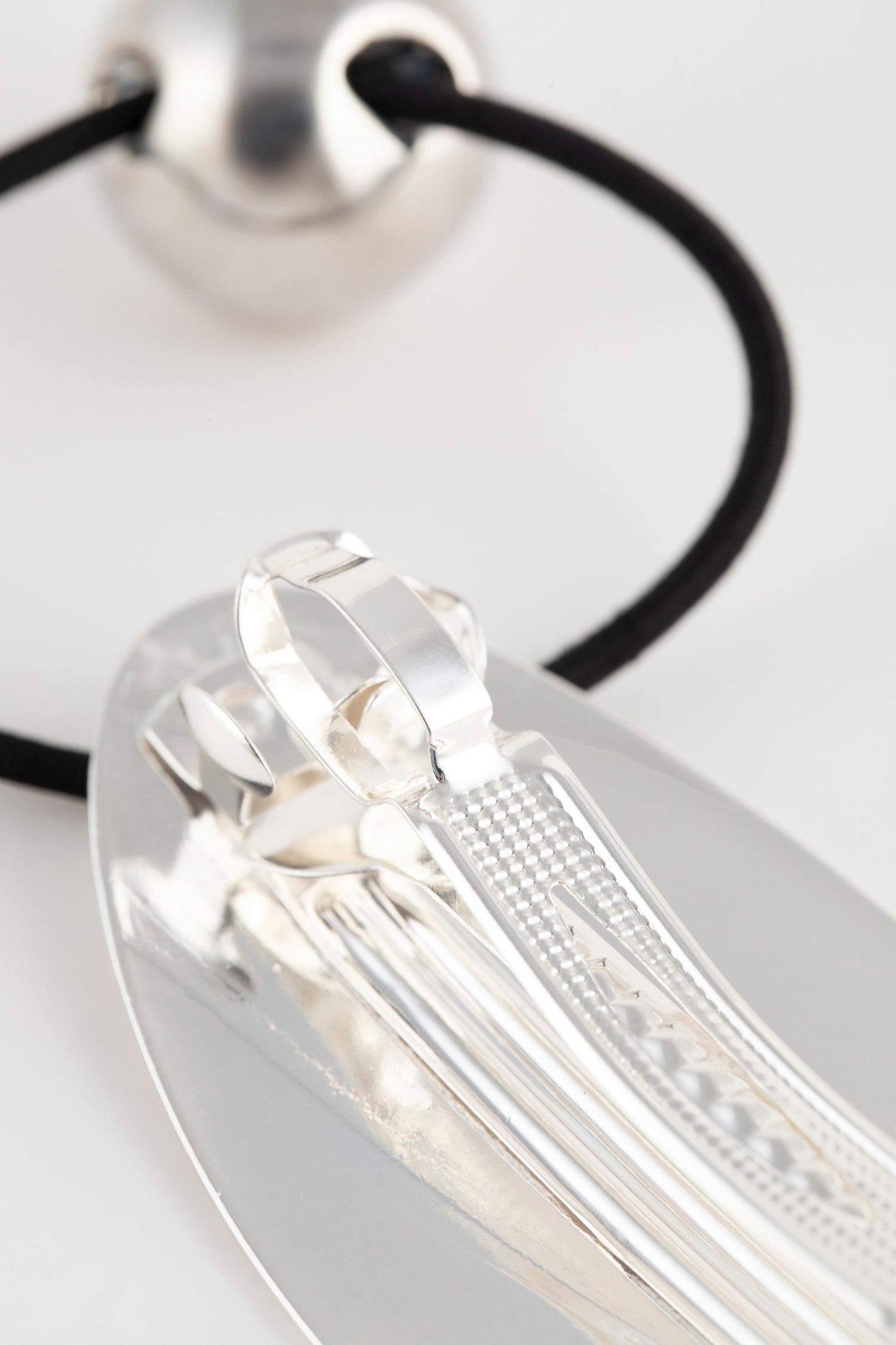 Kadın 2'li Silver Lastikli ve Çıtçıtlı Toka