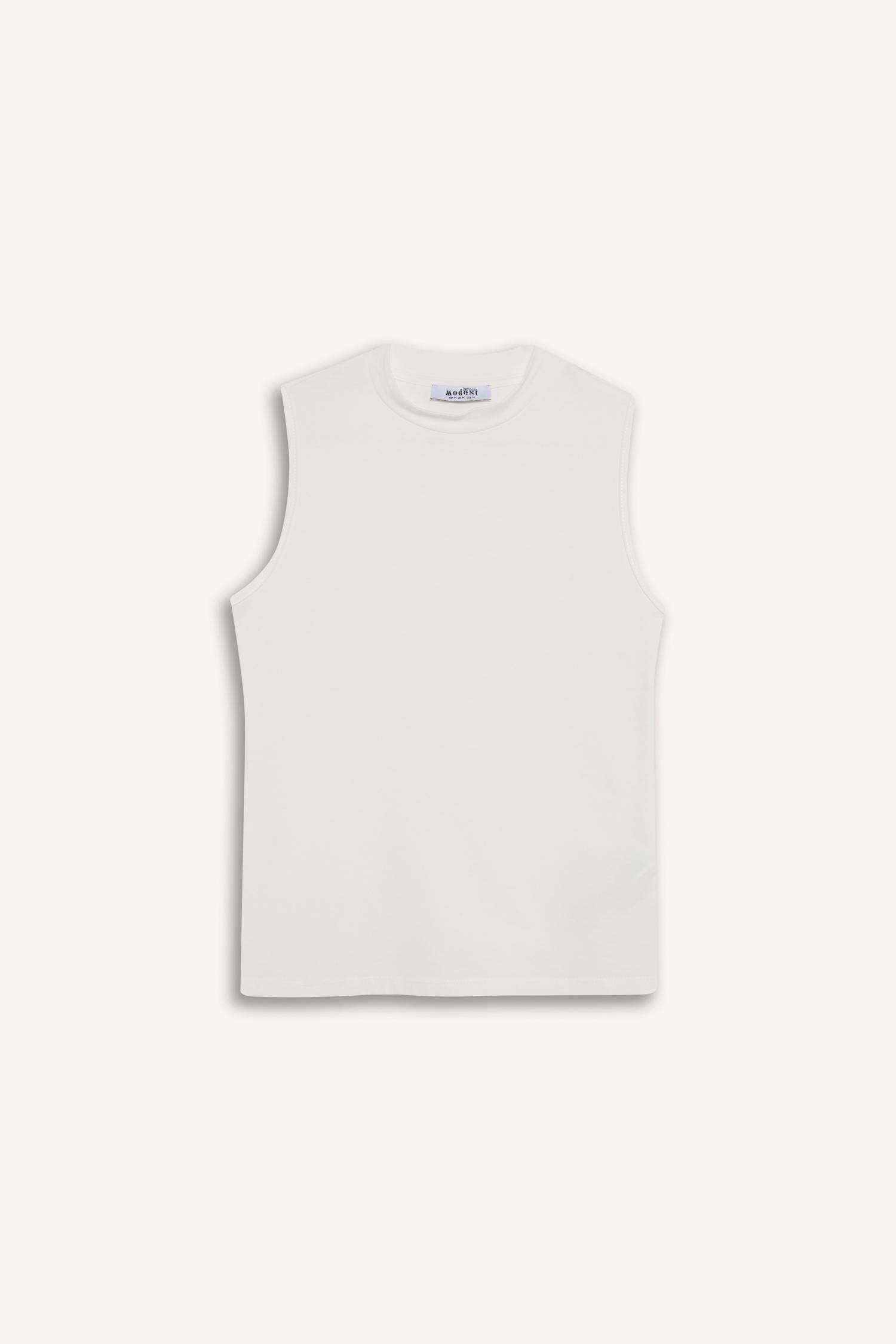 Bisiklet Yaka Basic Düz Atlet