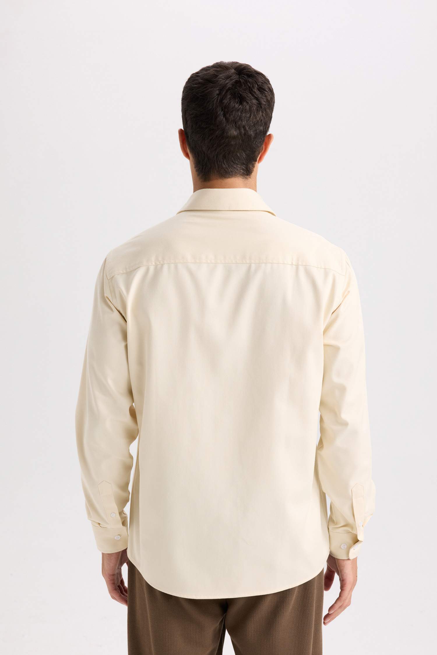 قميص بولو ردن طويل جبردين قصة عادية