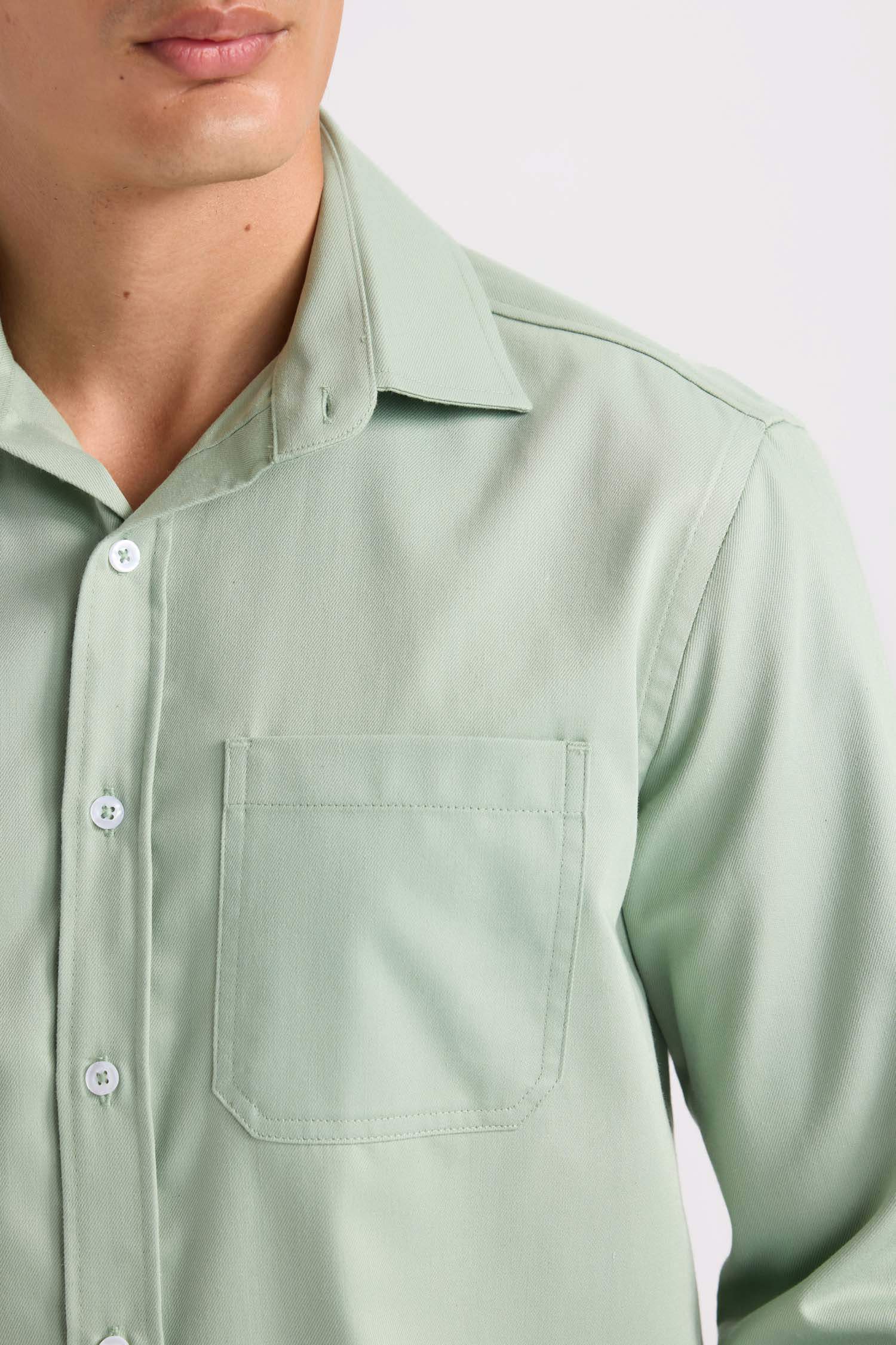 قميص بولو ردن طويل جبردين قصة عادية