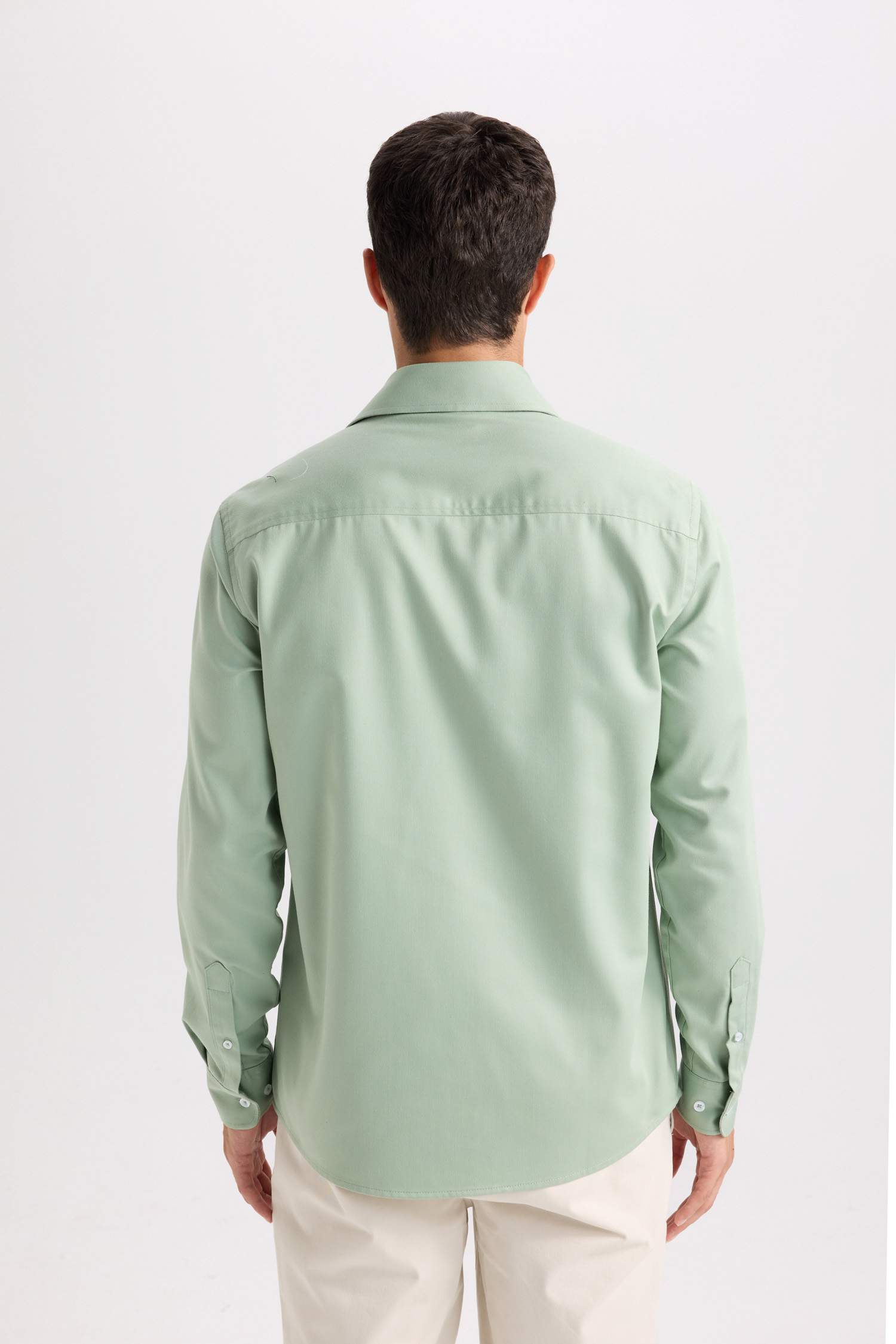 قميص بولو ردن طويل جبردين قصة عادية