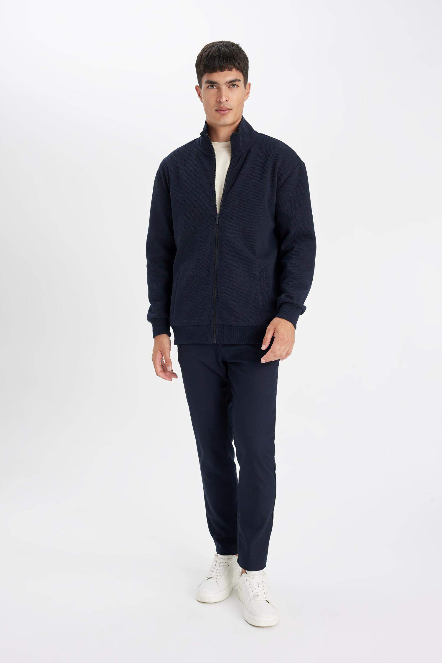 ыңғайлы пішім тік жаға Кардиган