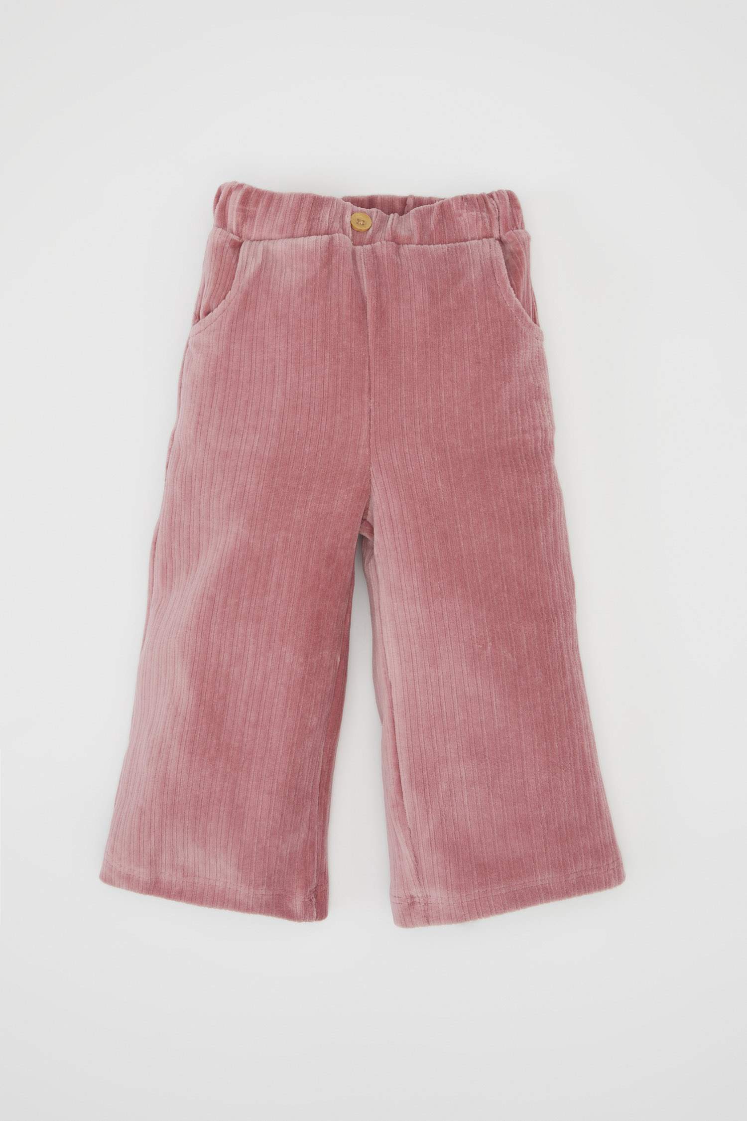 Pantalon à coupe régulière et taille élastique pour bébé Fille