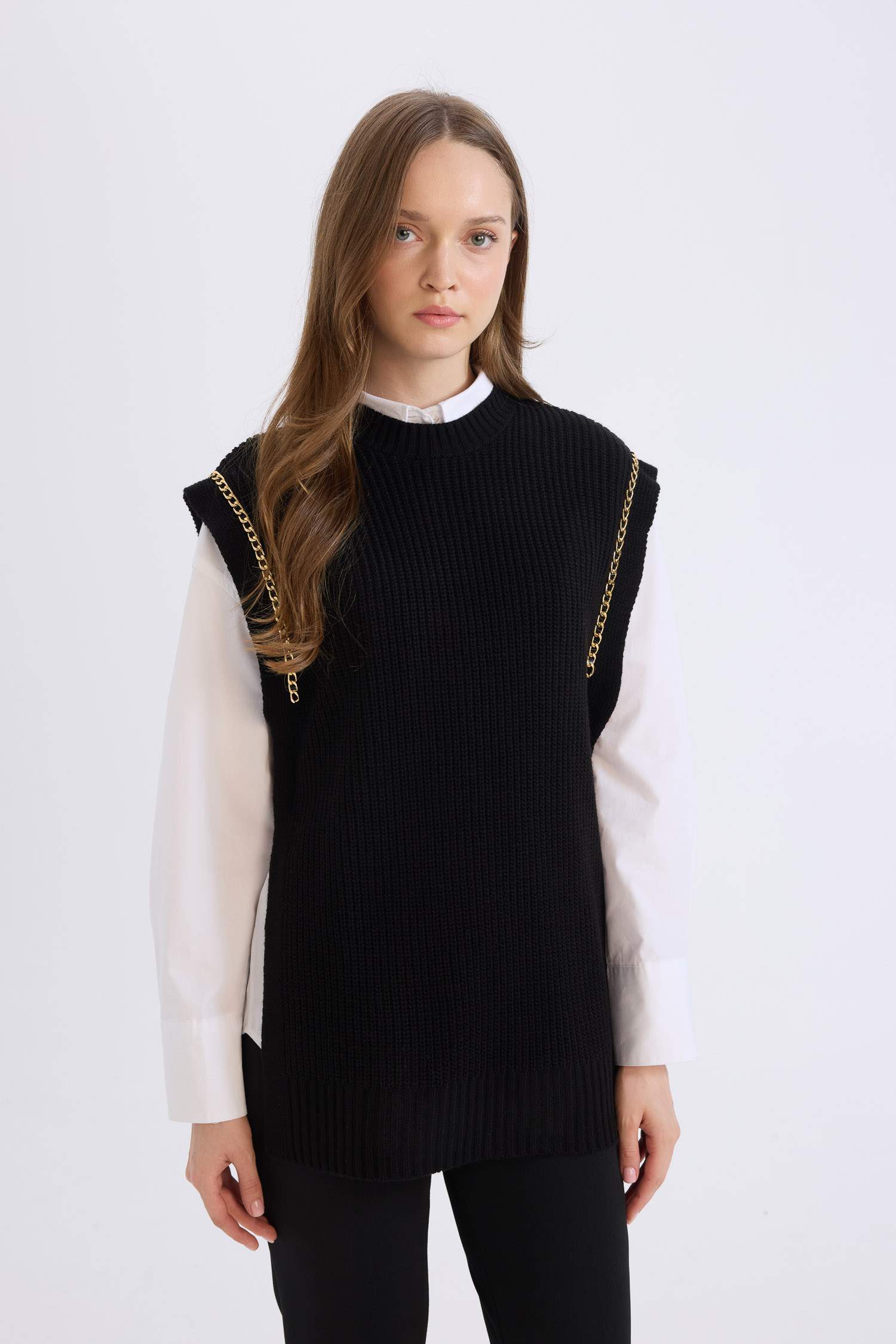 يلك صوف سادة بياخة مستديرة بفتحة من الجانب