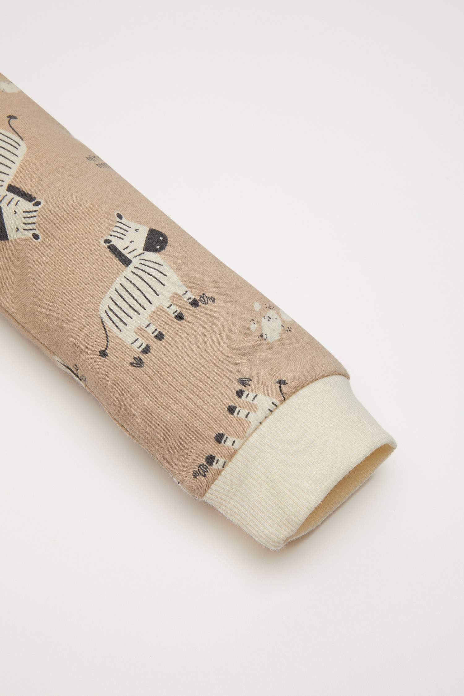 Baby Boy Newborn Zebra Patterned Thin Fabric Jumpsuit