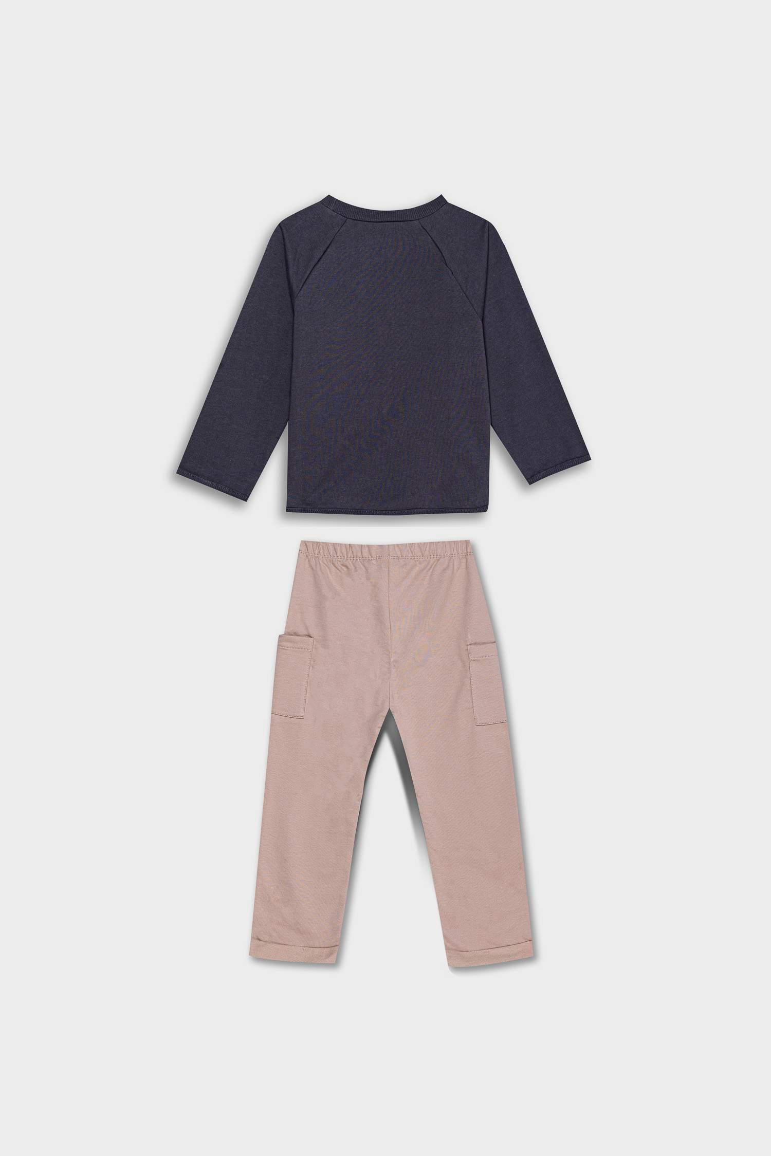 Baby Boy Zebra Patterned Thin Fabric 2 Piece Set