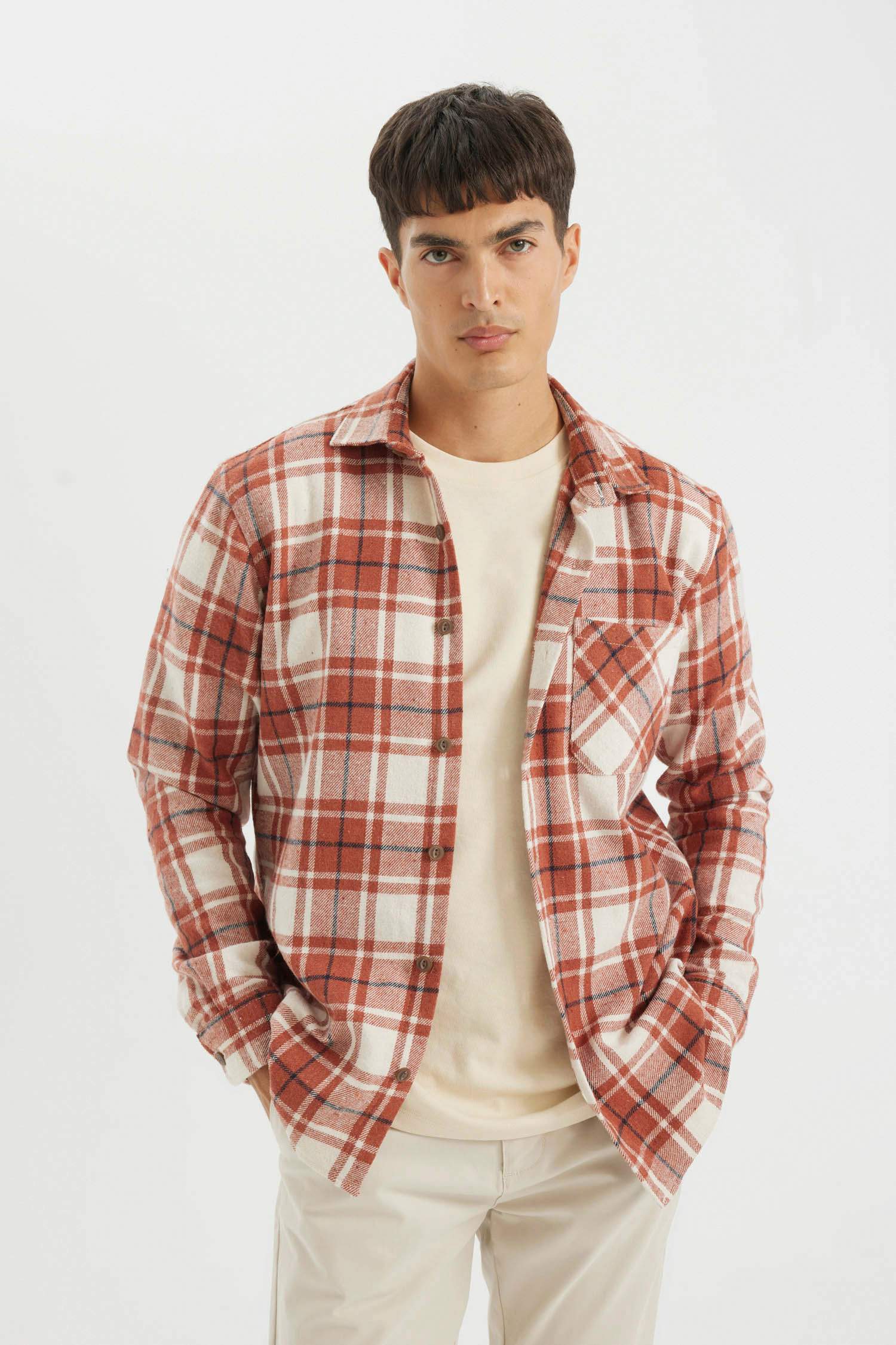 поло жаға Ұзын жеңді көйлек