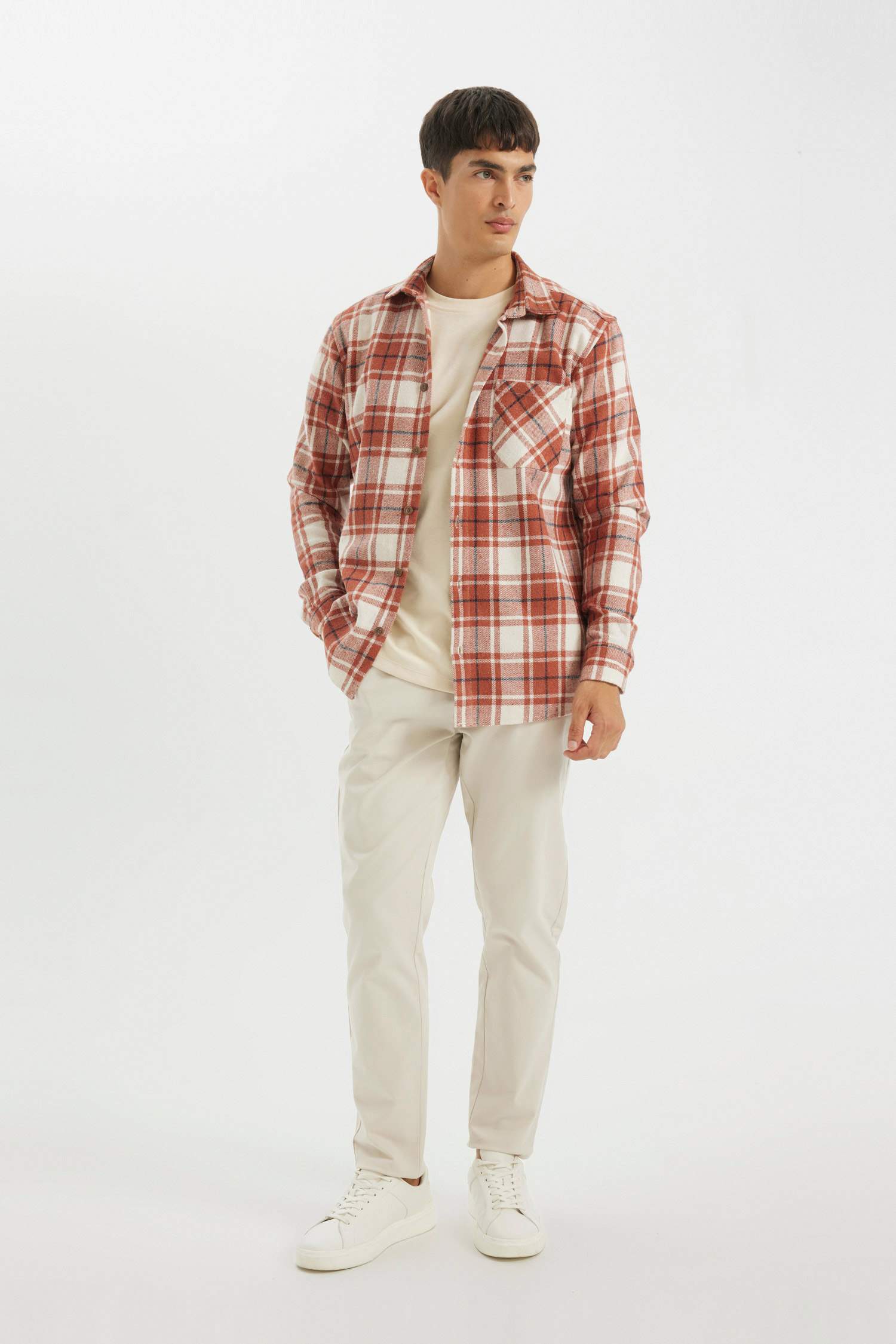 поло жаға Ұзын жеңді көйлек