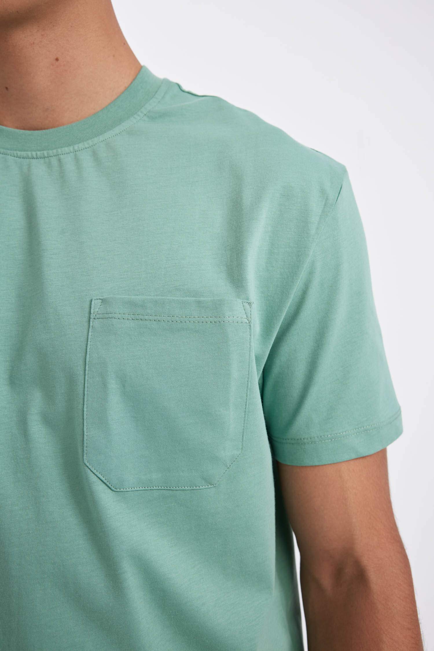 Regular Fit Crew Neck Pajama Top