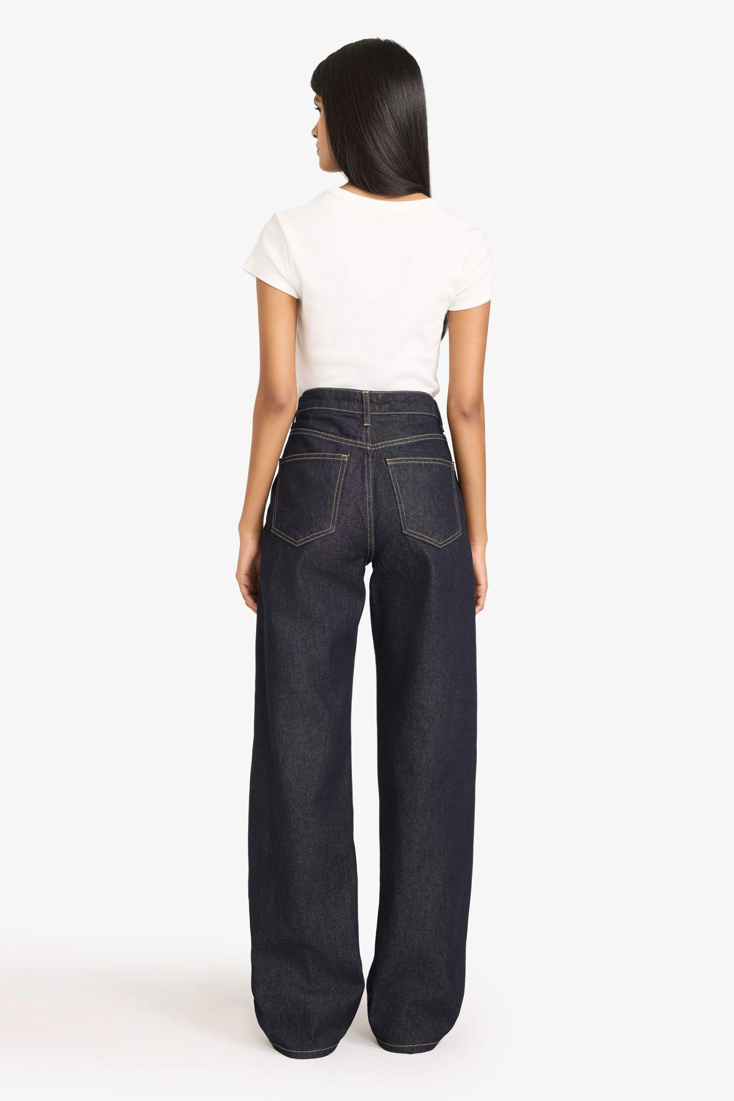 Straight Wide Fit Yüksek Bel Geniş Bol Paça Uzun Jean Pantolon