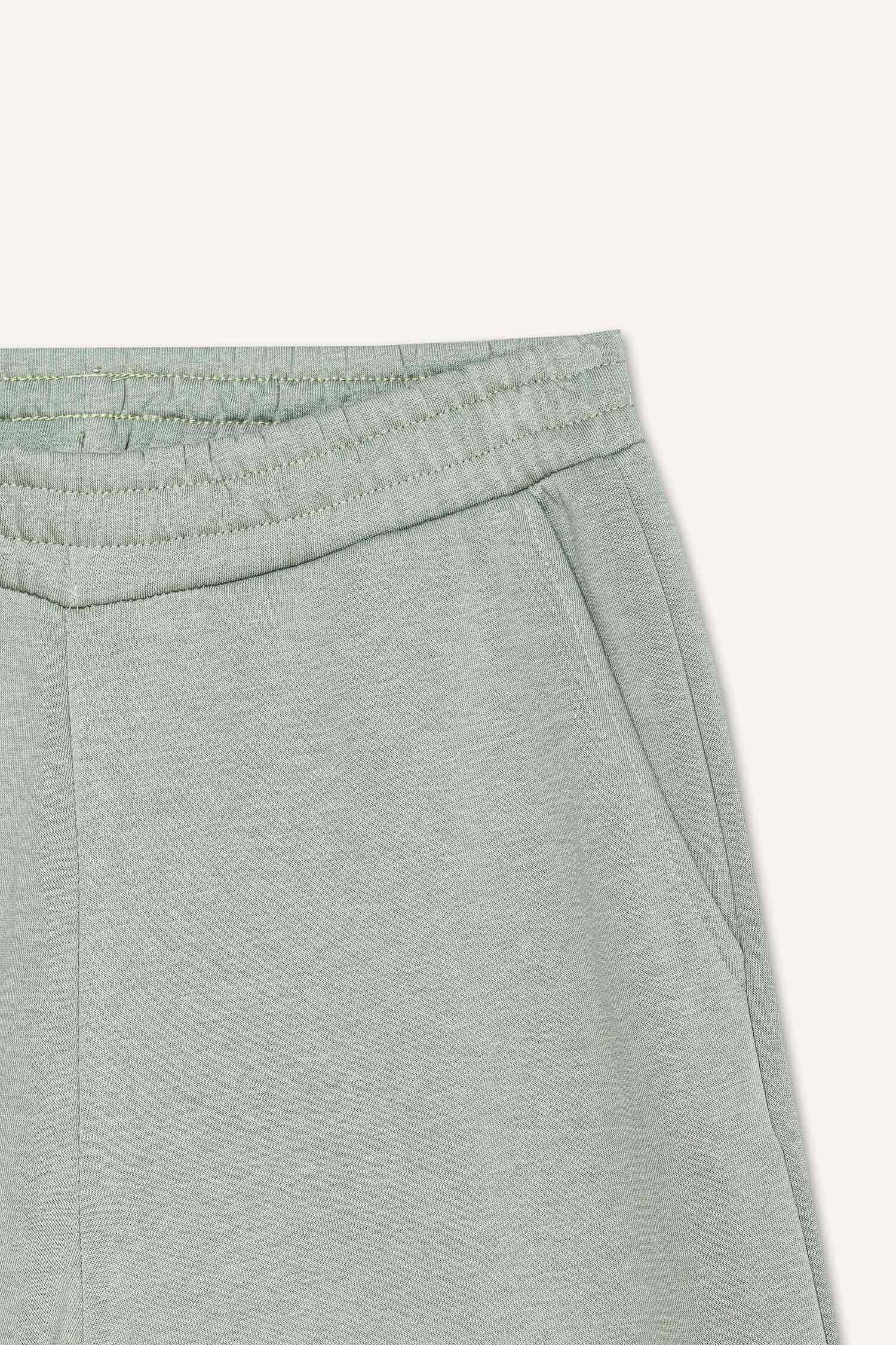 Straight Fit Beli Lastikli Basic Düz Kalın Eşofman Altı