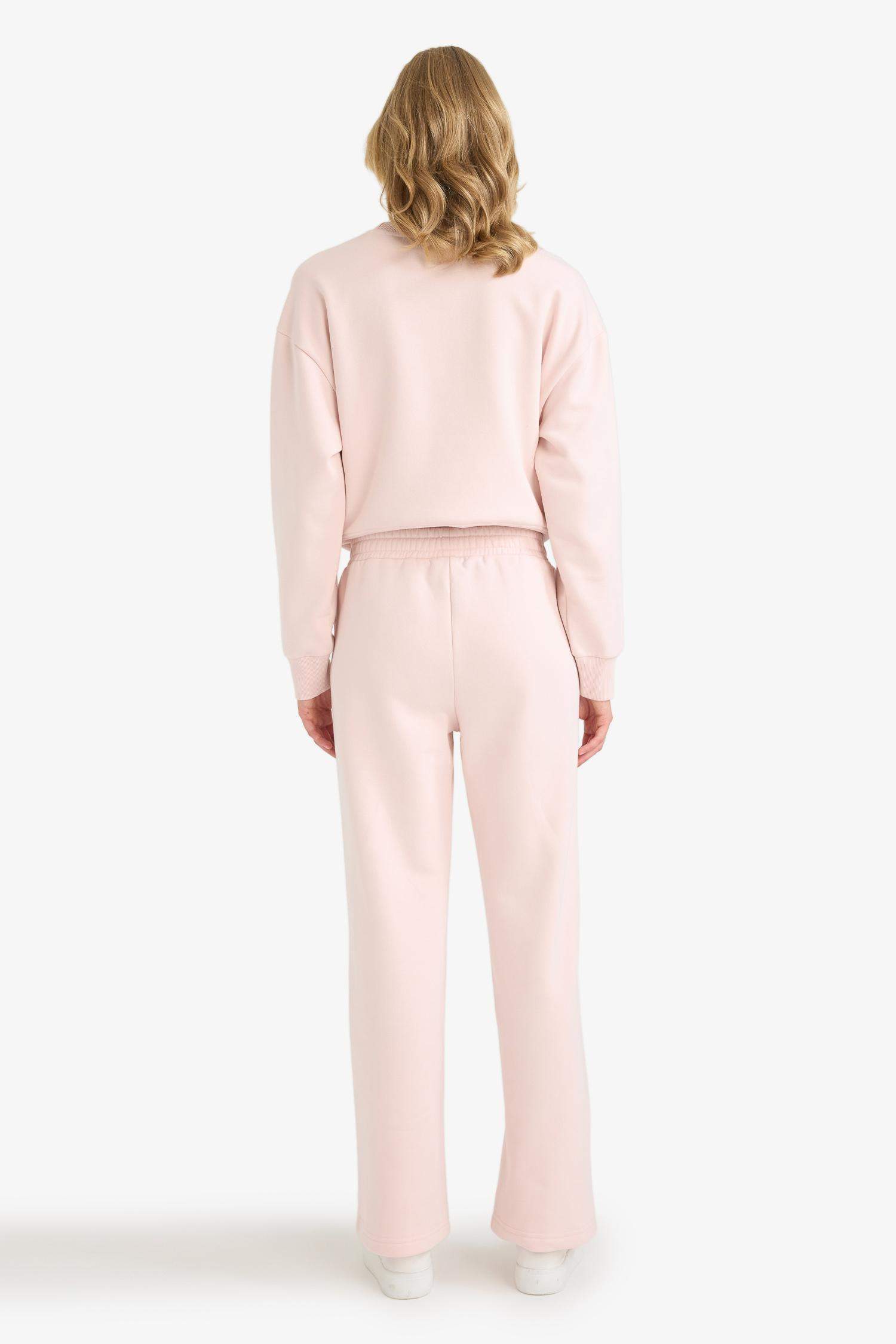 بنطلون سادة بيزك تقيل قصة مستقيمة