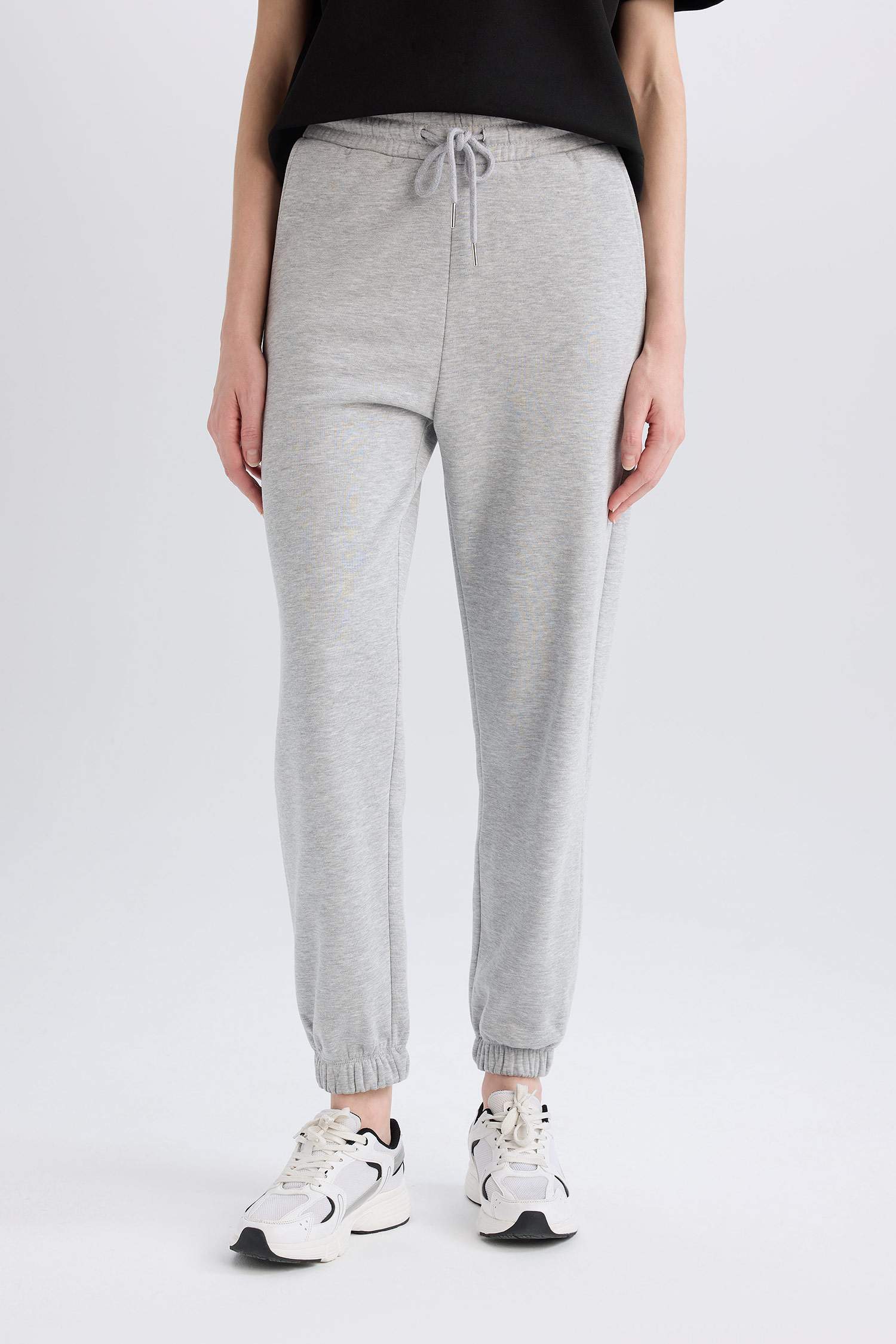 Jogger Pocket Thick Sweatshirt Fabric Trousers