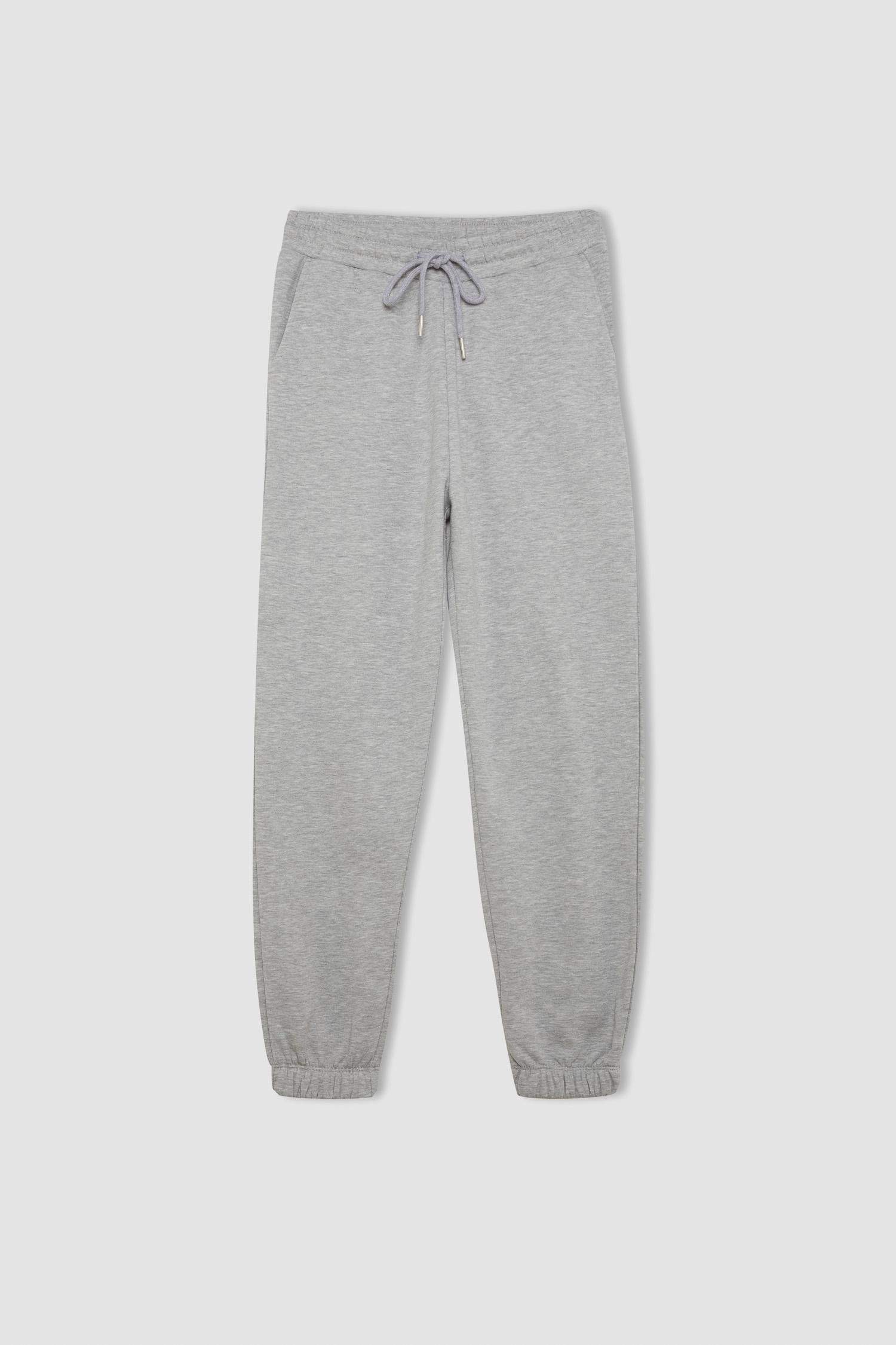 Jogger Pocket Thick Sweatshirt Fabric Trousers