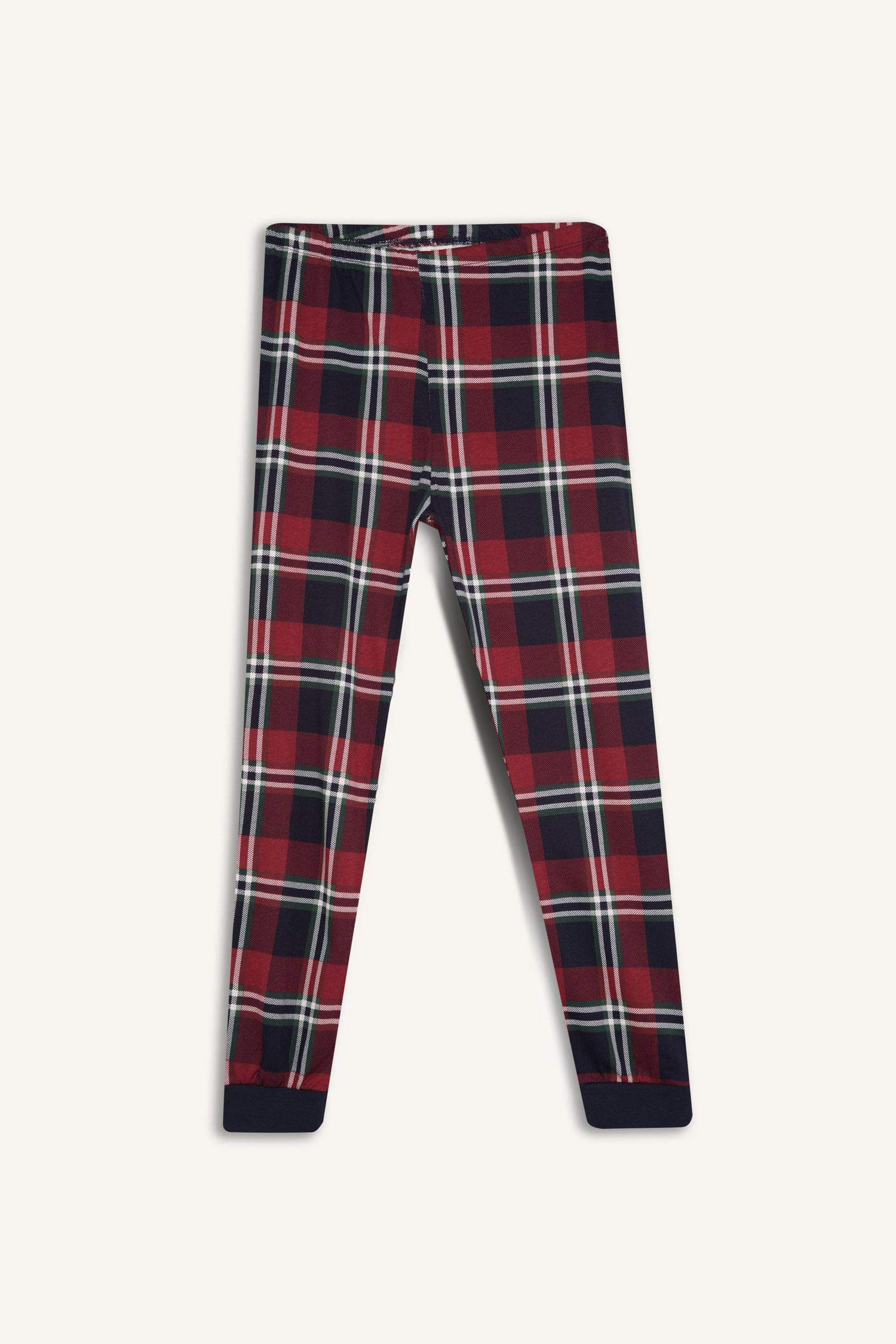 Ensemble Pyjama Haut à manches longues et col rond et Bas long pour Garçon