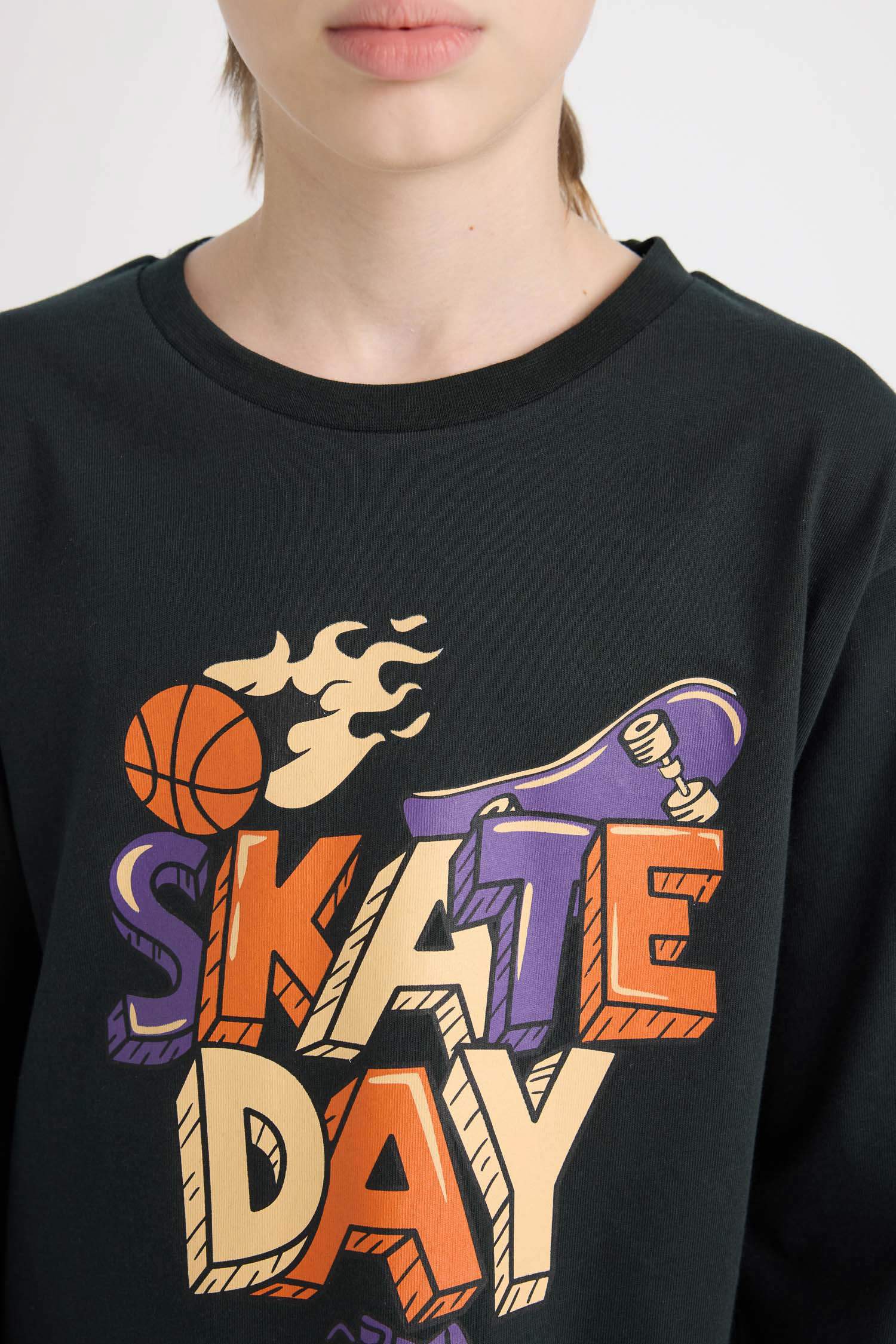 Erkek Çocuk Pijama Takımı Baskılı Uzun Kollu Üst Beli Lastikli Desenli Uzun Alt