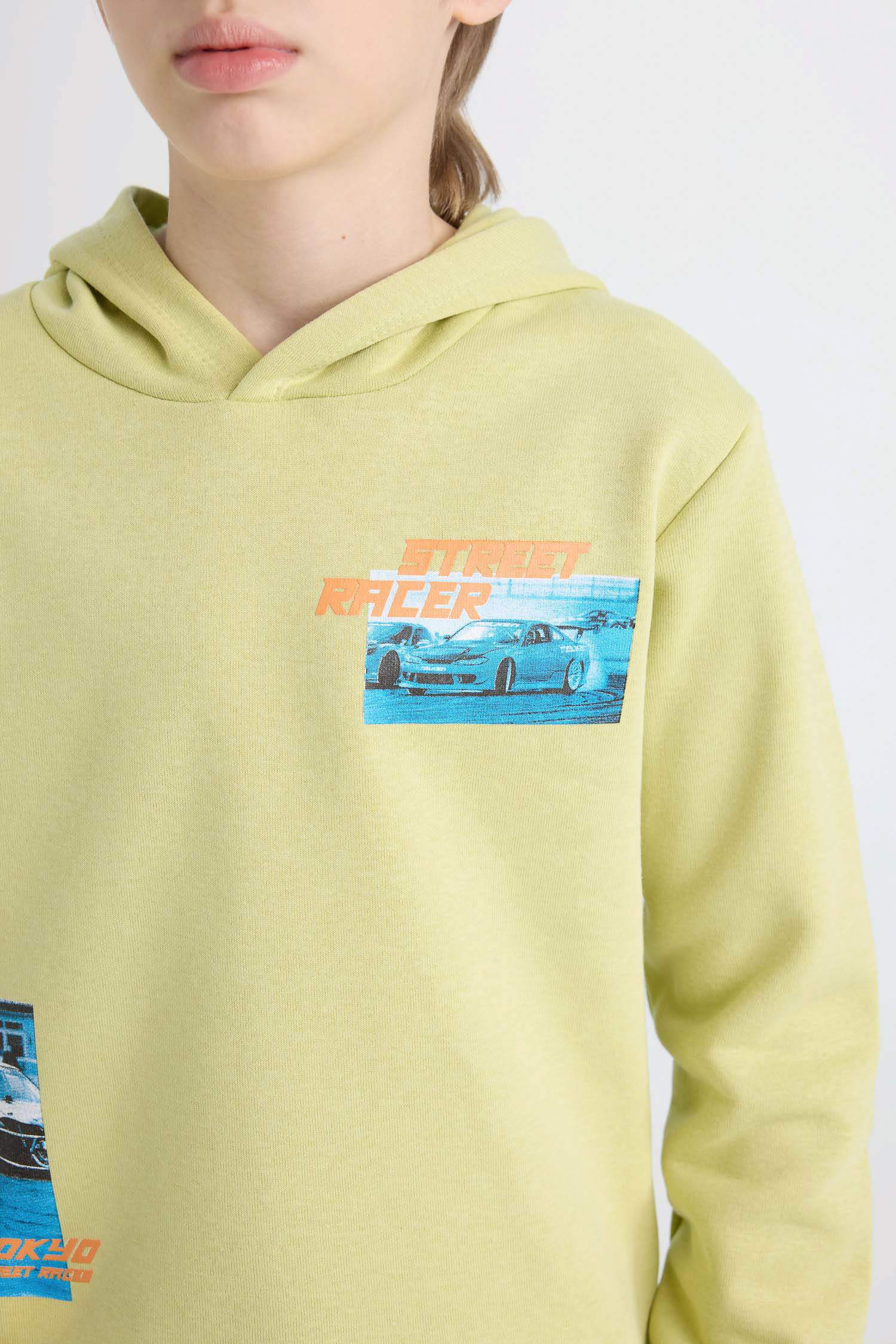 Erkek Çocuk 2'li Takım Kapüşonlu Baskılı Sweatshirt Beli Lastikli Jogger Eşofman Altı