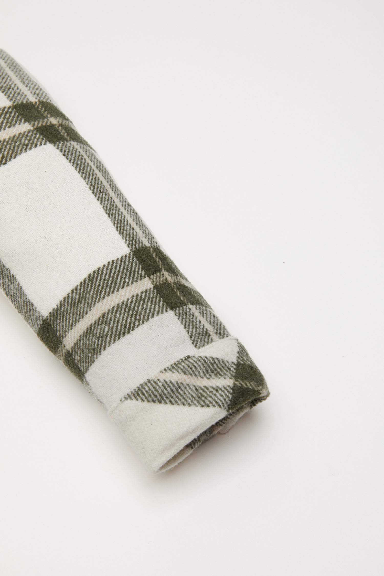 Erkek Bebek Flanel Uzun Kollu Cepli Kareli Gömlek