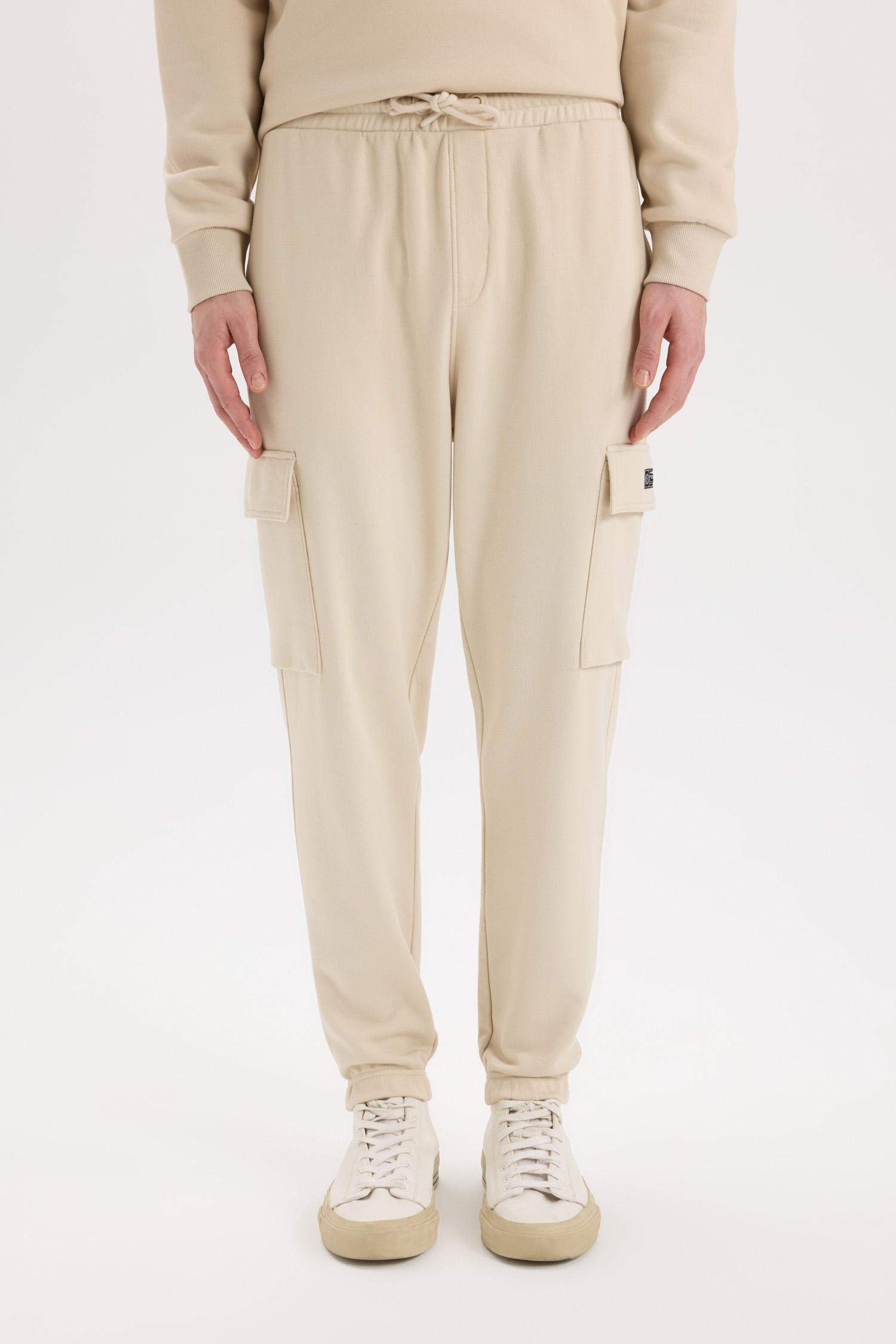 Regular Fit Jogger Eşofman Altı Basic Düz Kargo Cepli Lastikli Paça